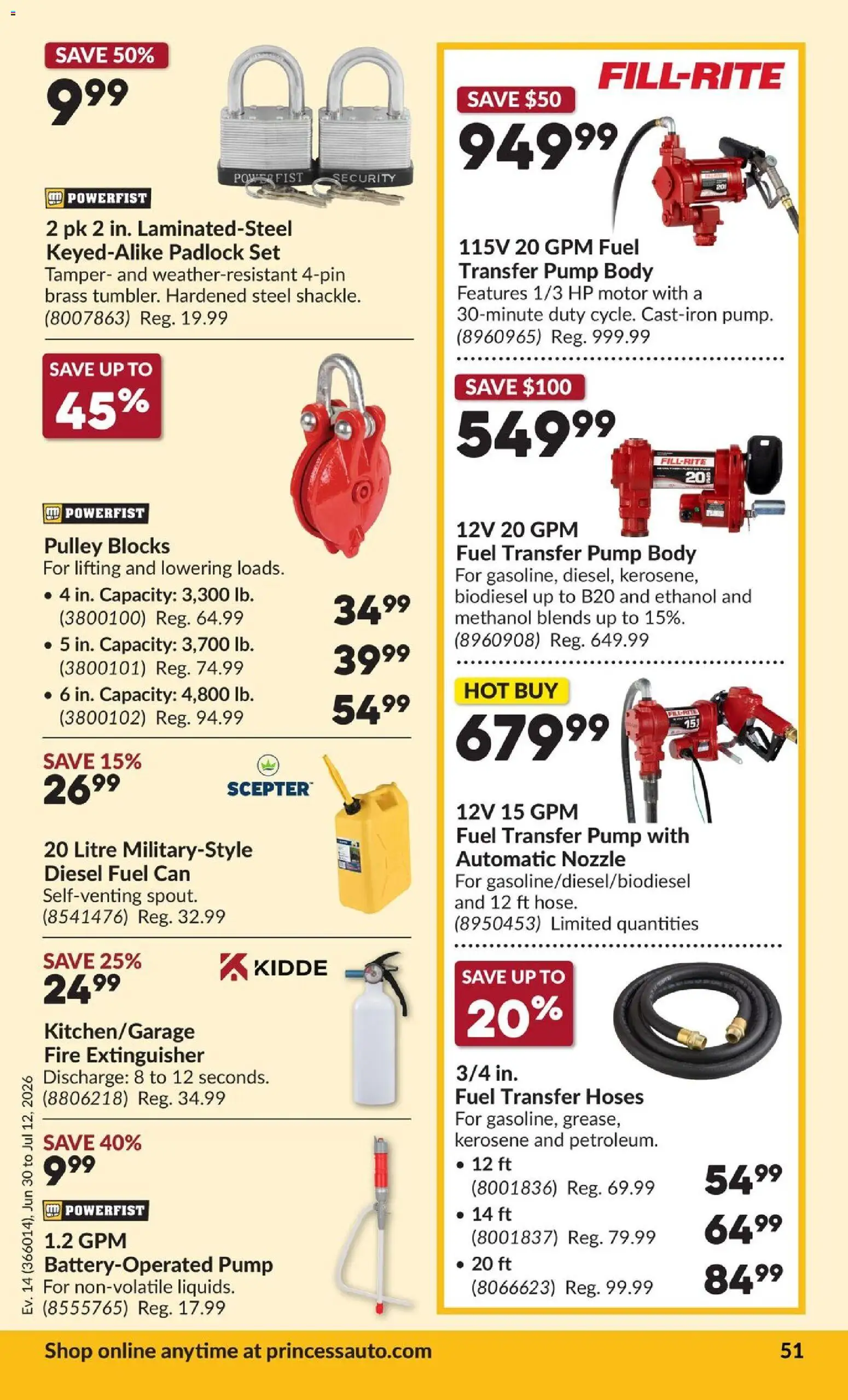 Princess Auto flyer valid from Jun 30, 2026 | Page: 56