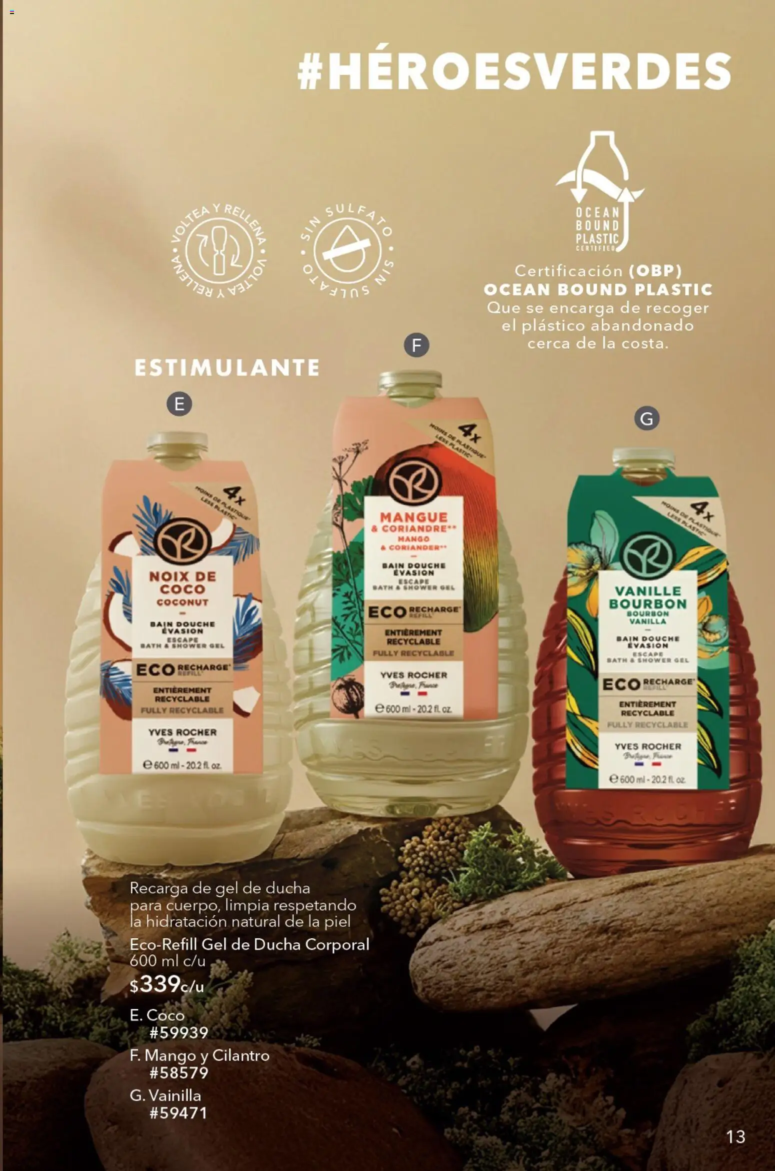 Nuevas ofertas de Yves Rocher válidas en toda la República Mexicana desde el 04/08/2026. ¡Encuentra las mejores ofertas en Yves Rocher campaña 11 2026! | Página: 15 | Productos: Mango, Gel de ducha