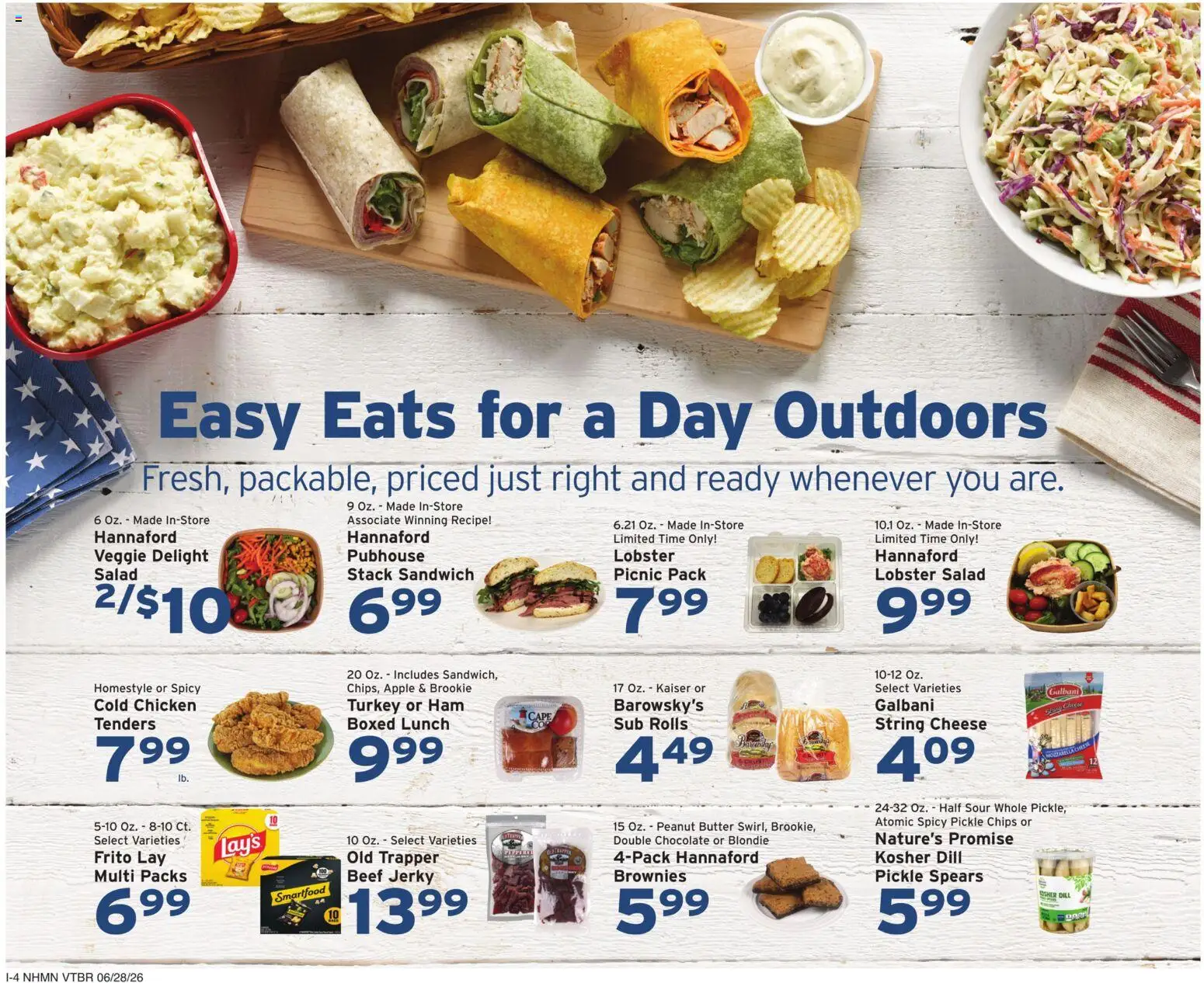 Hannaford Weekly Ad - valid from 06/28/2026 | Page: 13 | Products: Butter, Beef, Salad, Dill