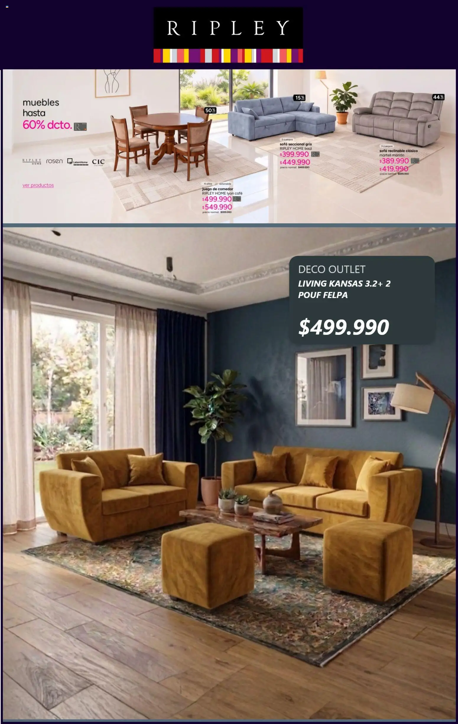 Ripley Ofertas │ válido desde el 14.09.2026 | Página: 6 | Productos: Sofá, Juego de comedor