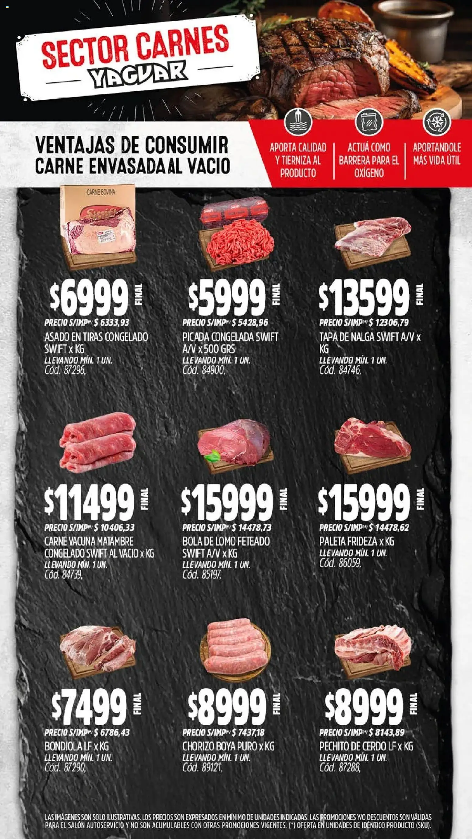 Yaguar - Oferta Semanal Jujuy │ válido desde el 06/04/2026 | Página: 5 | Productos: Lomo, Carne, Paleta, Cerdo