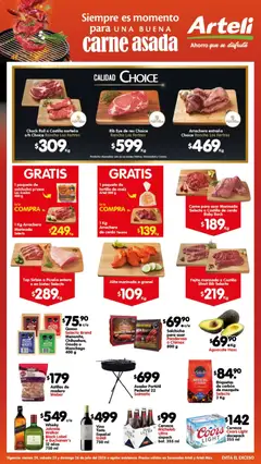 Vista previa de Arteli folleto Carnita Asada, nuevo folleto de la tienda, válido en México a partir del 24/07/2026