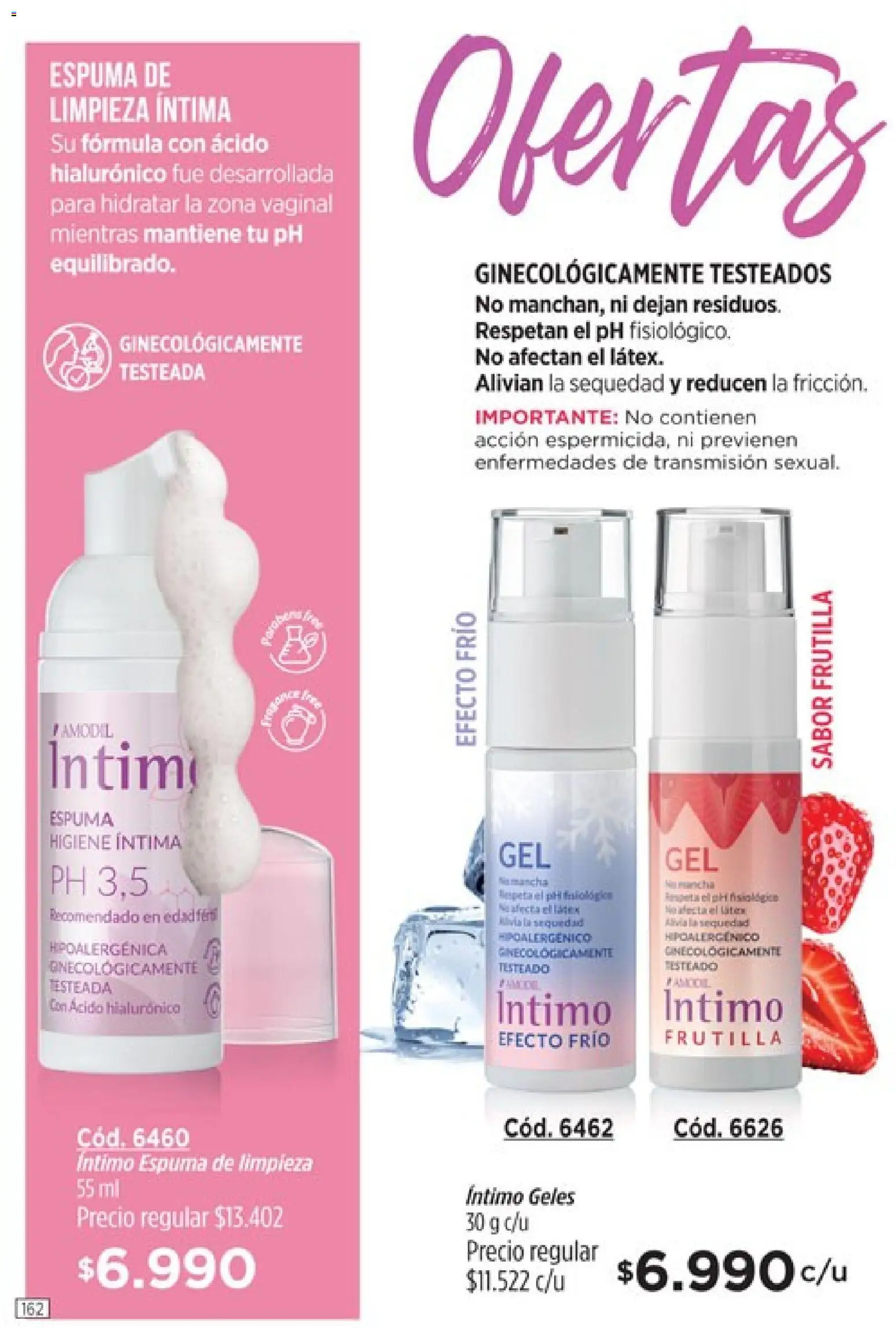Catálogo Amodil Campaña 4 │ válido desde el 01/03/2026 | Página: 162 | Productos: Higiene íntima, Frutilla, Espuma