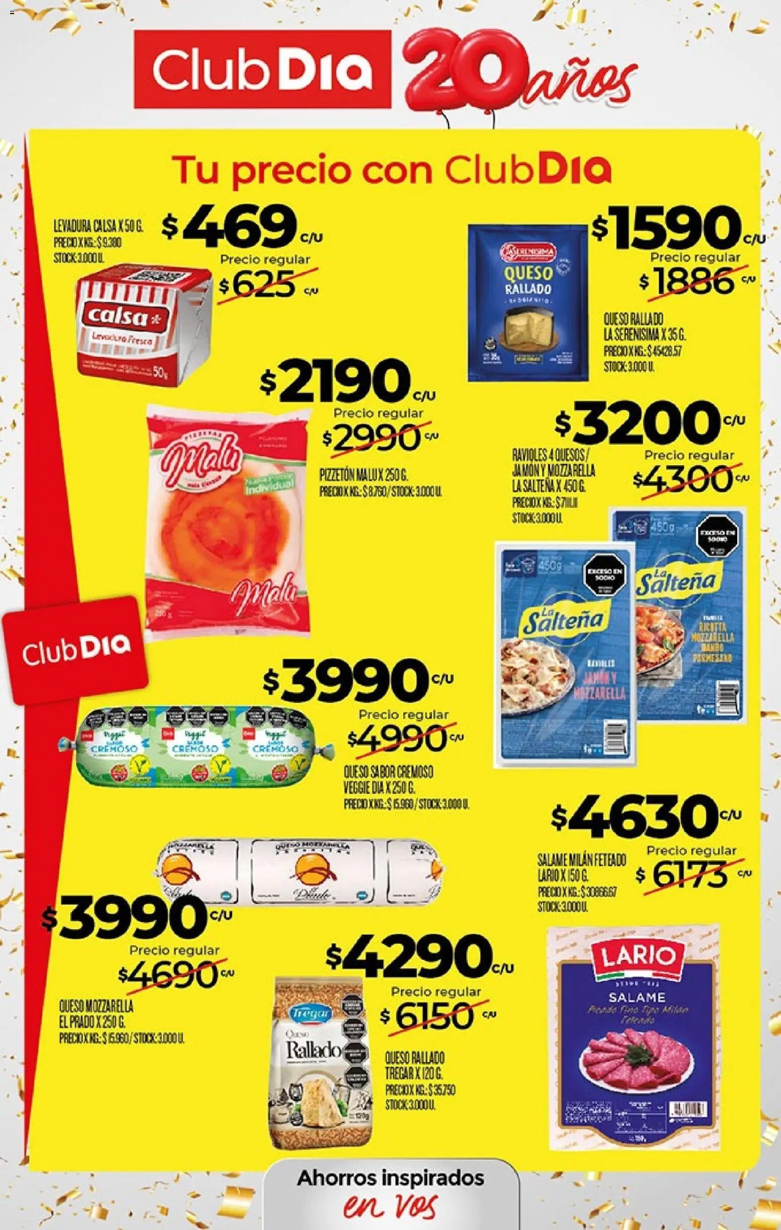 Supermercado DIA Ofertas │ válido desde el 23/09/2026 | Página: 21 | Productos: Queso rallado, Salami, Ravioles, Salame