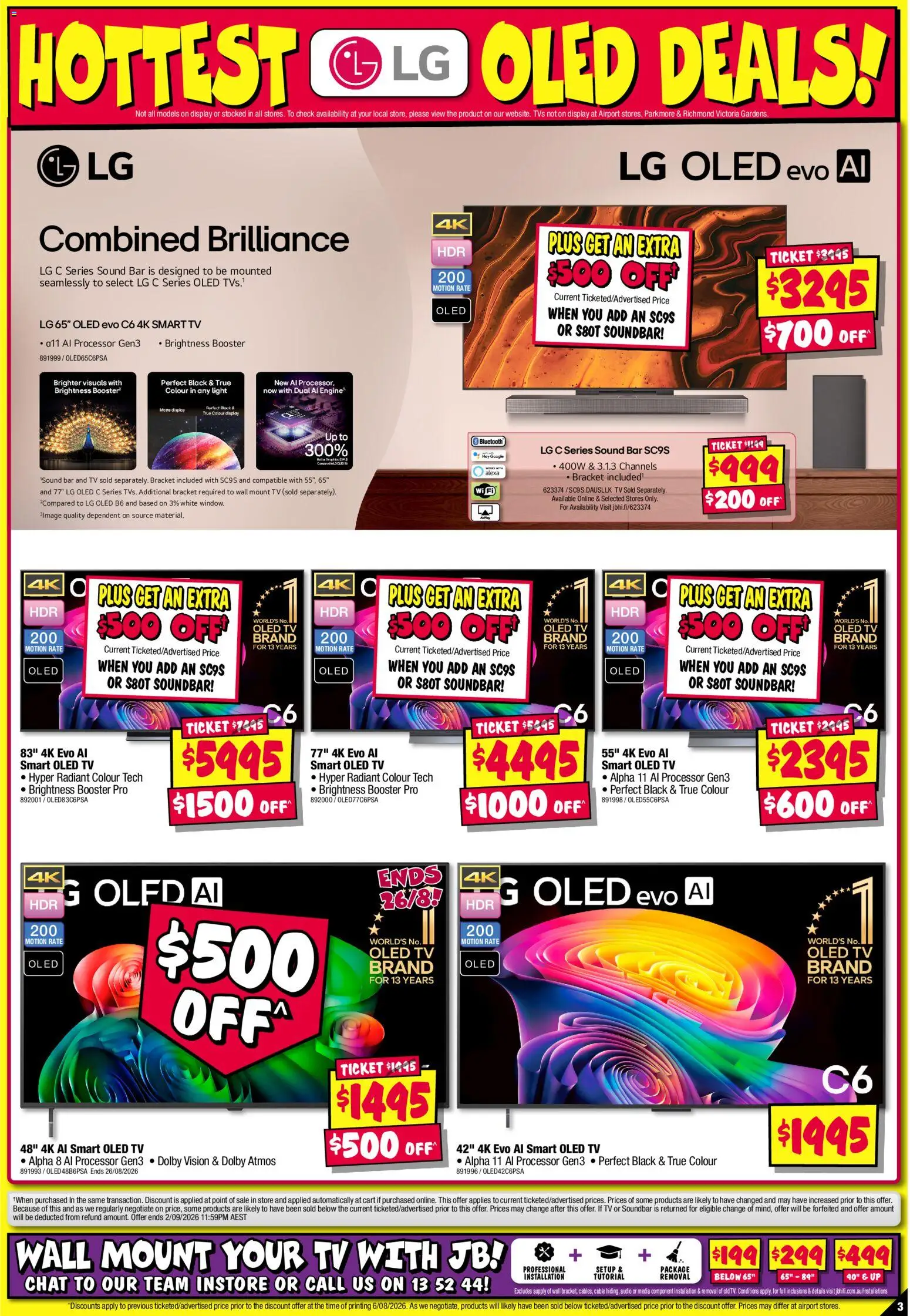 JB Hi-Fi catalogue - valid from 20/08/2026 | Page: 3 | Products: Soundbar, Tv, Audio, Smart tv
