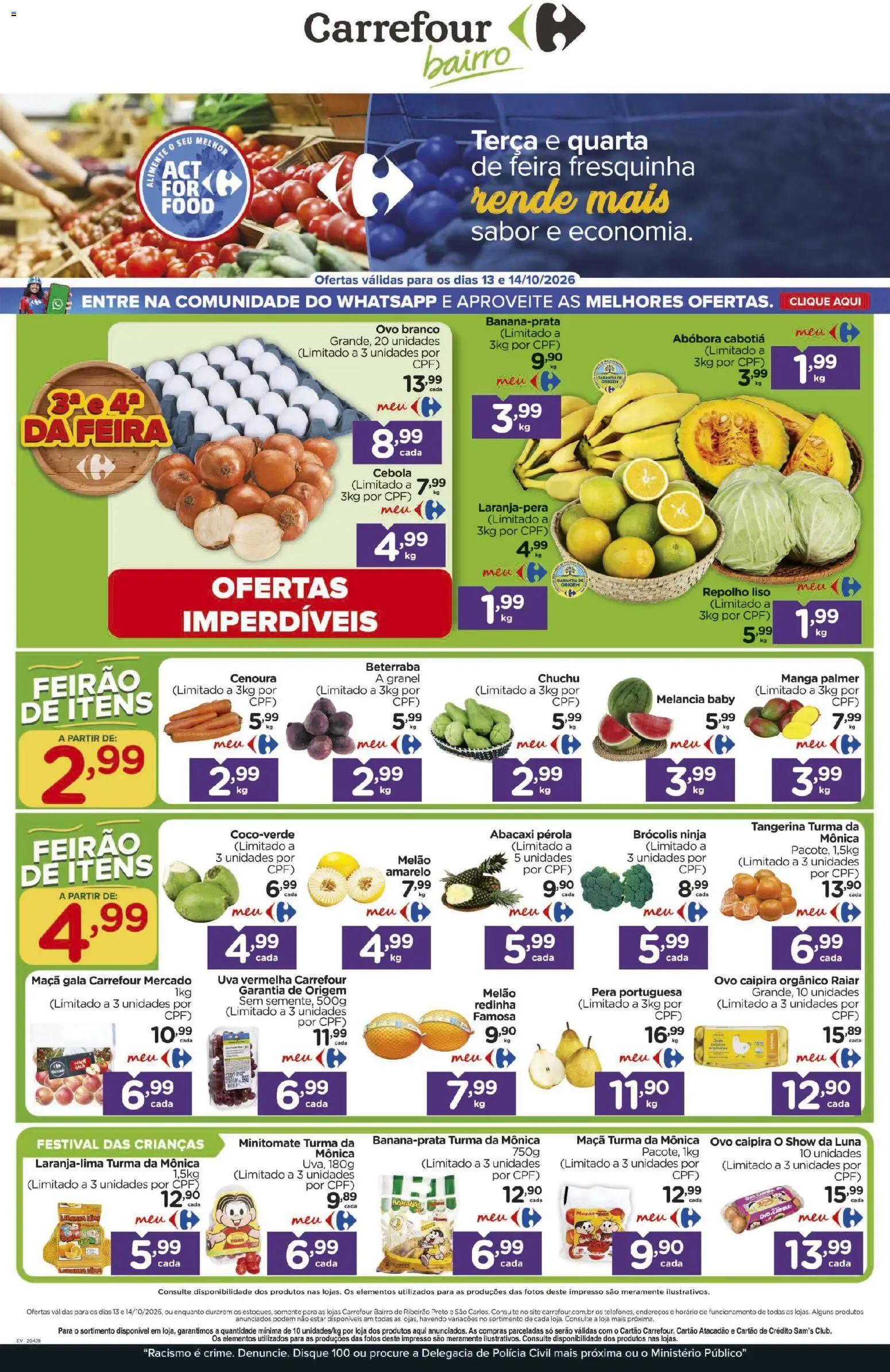 Carrefour Bairro Terça-feira 13 Outubro