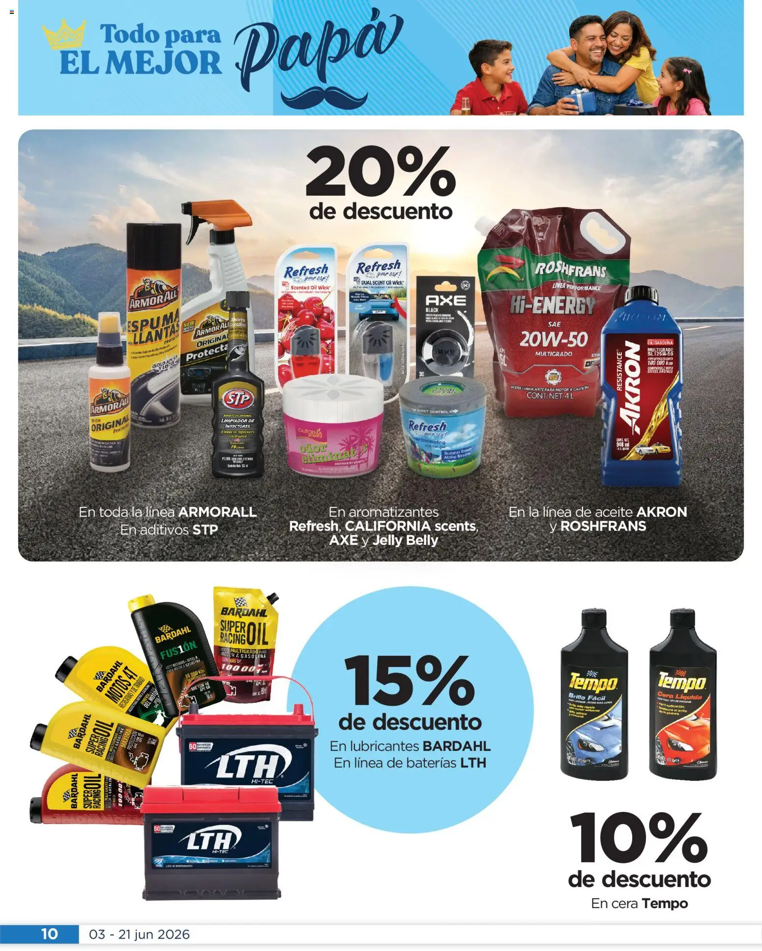 Nuevas ofertas de Chedraui válidas en toda la República Mexicana desde el 03.06.2026. ¡Encuentra las mejores ofertas en Chedraui folleto Llevarte más cuesta menos! | Página: 10 | Productos: Papa, Brillo, Aceite, Limpiador