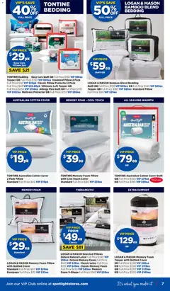 Preview of Spotlight catalogue - valid from 23/09/2026 | Page: 7 | Products: Foam, Mattress, Pillow, Allergy