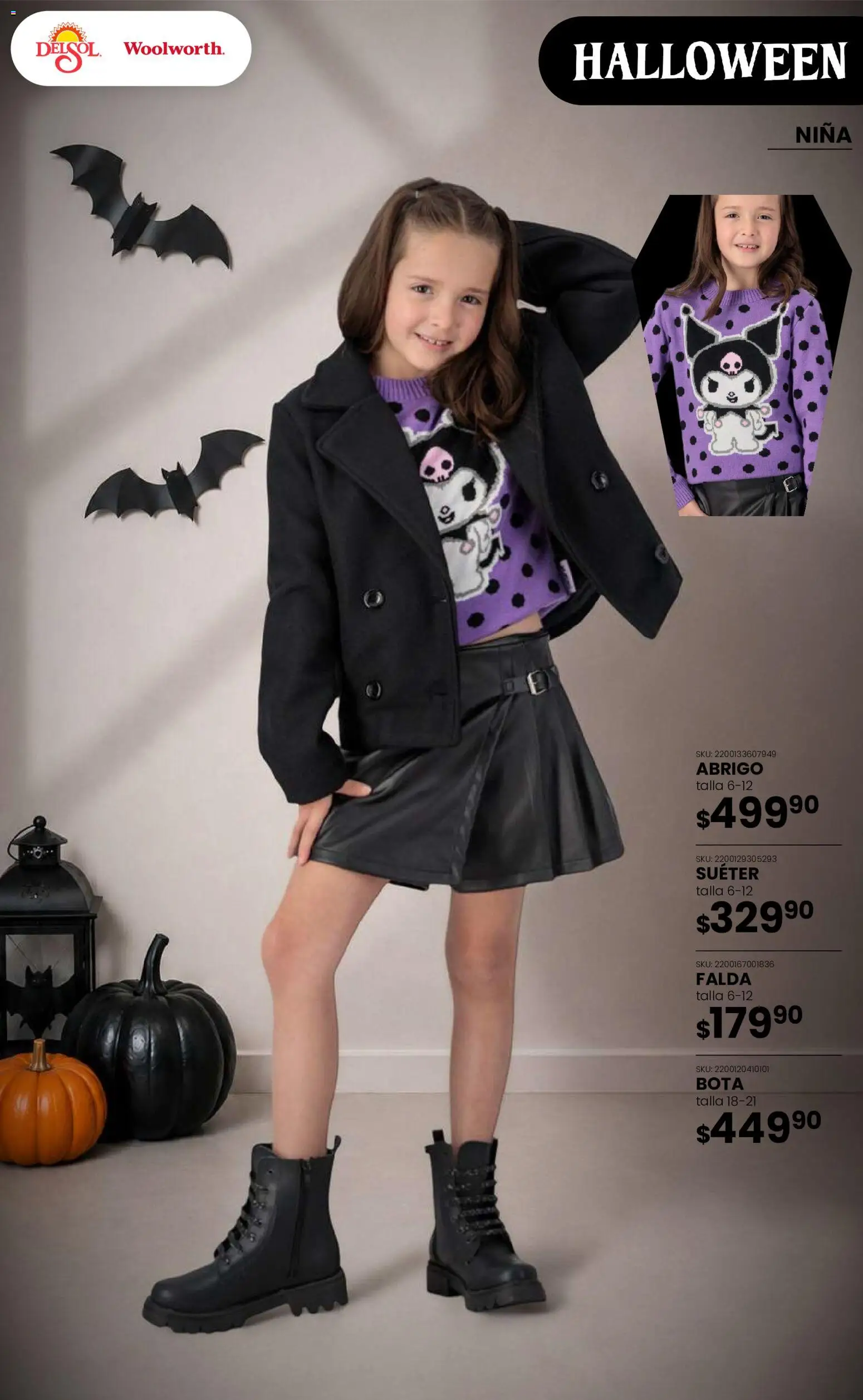 Nuevas ofertas de Del Sol y Woolworth válidas en toda la República Mexicana desde el 22/10/2026. ¡Encuentra las mejores ofertas en Del Sol y Woolworth catálogo Halloween! | Página: 19