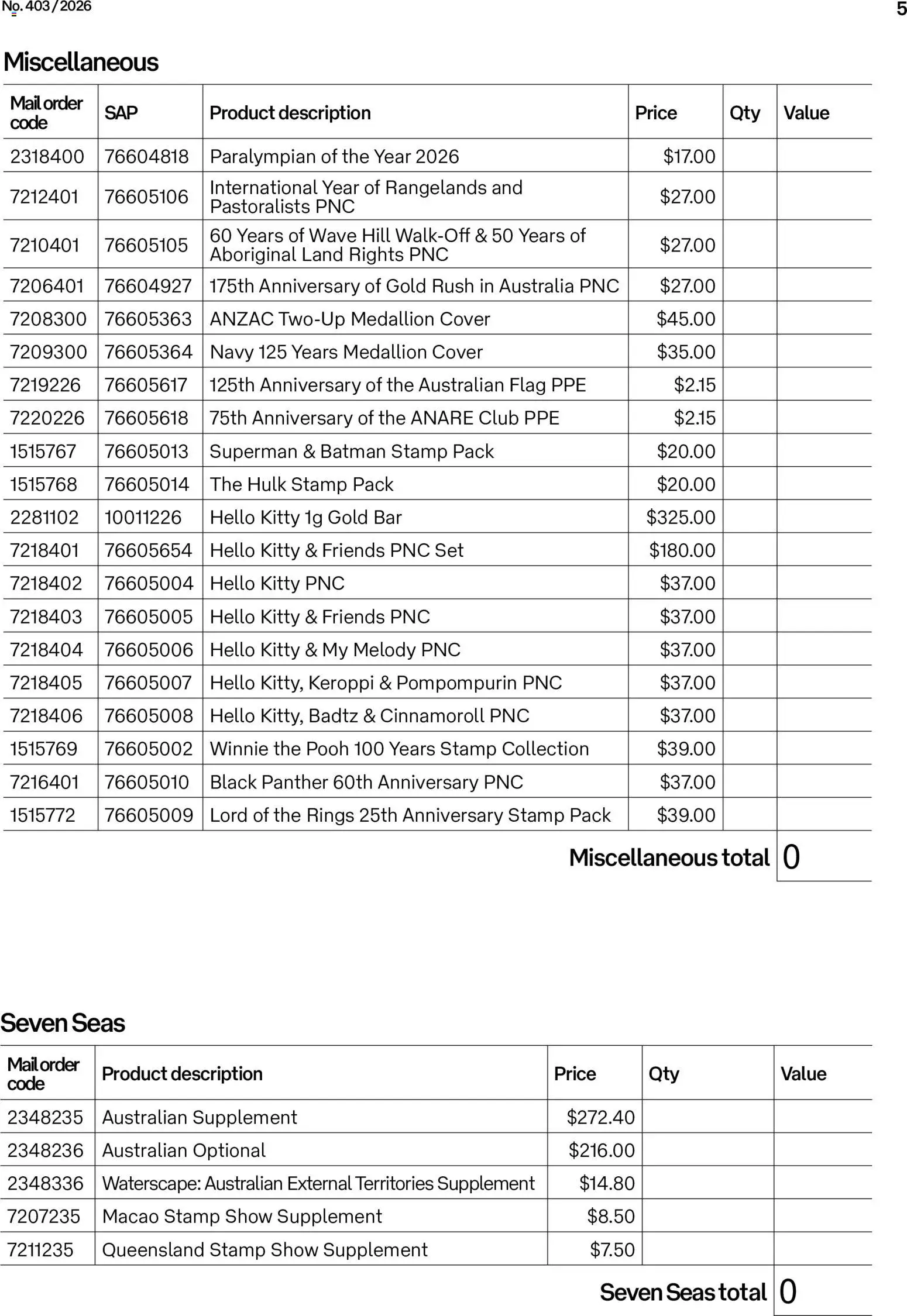 Australia Post catalogue - valid from 01/09/2026 | Page: 29