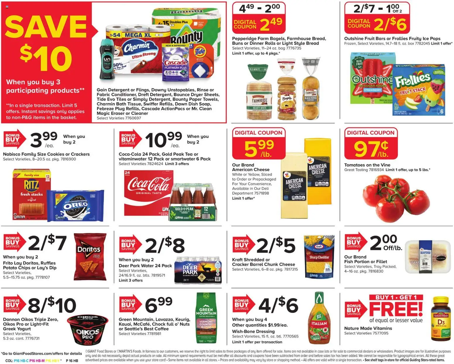 Giant Weekly Ad - valid from 07/10/2026 | Page: 5 | Products: Eraser, Seafood, Case, Dryer