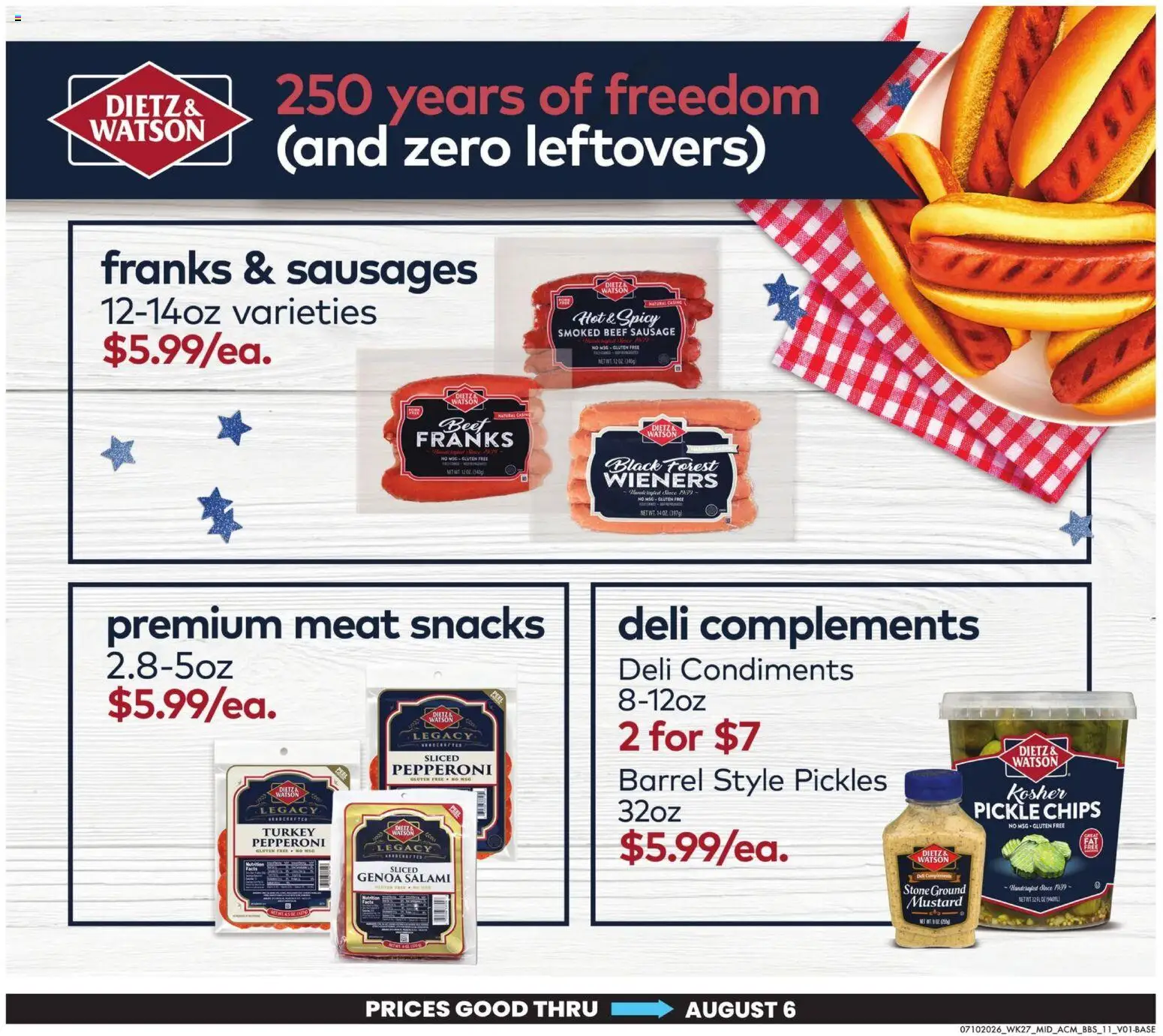 Acme Big Book of Savings - valid from 07/10/2026 | Page: 11 | Products: Salami, Beef, Chips, Sausage