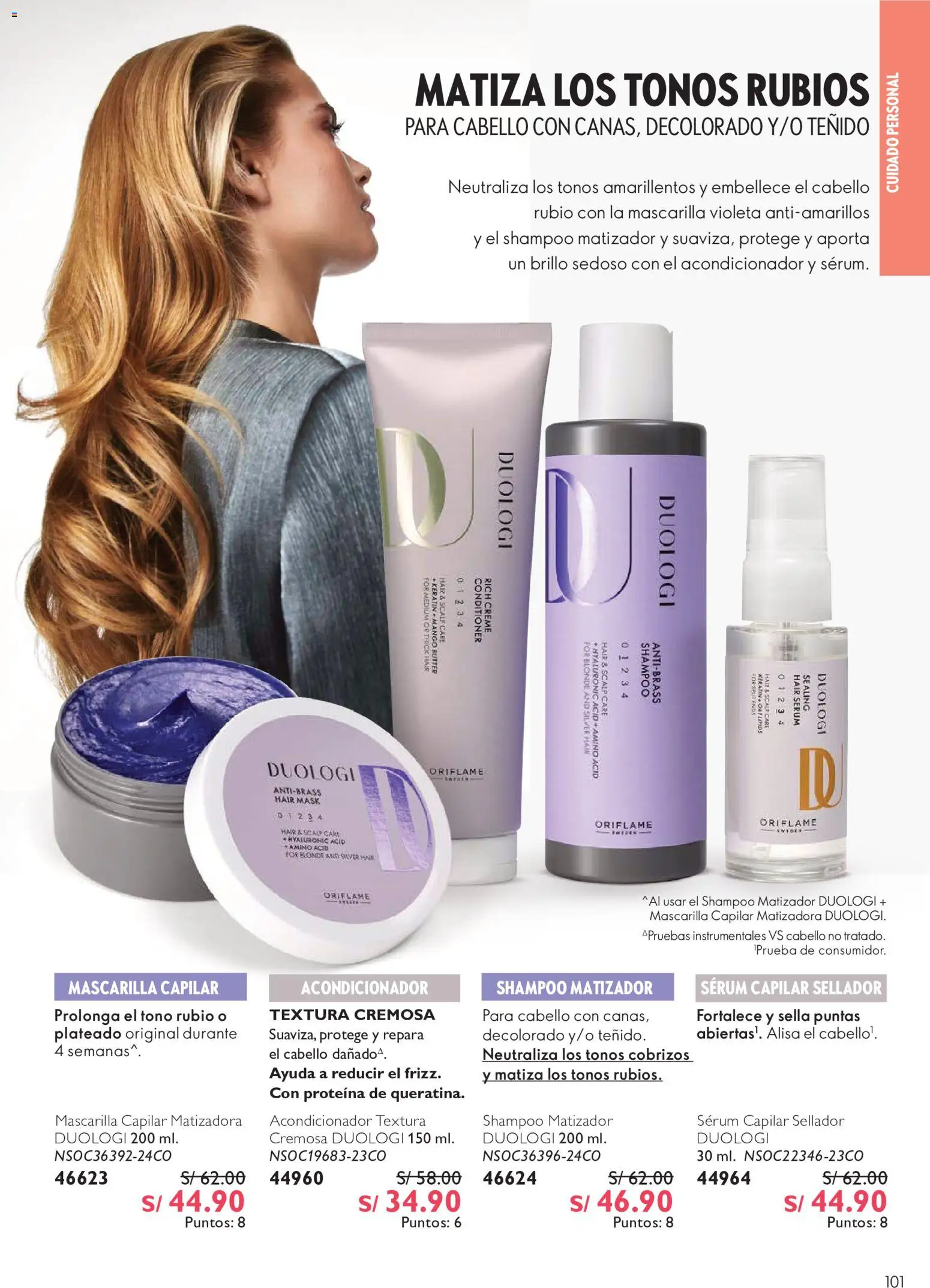 Catálogo Oriflame válido desde 12/09/2026 | Página: 101 | Productos: Acondicionador, Mango, Mascarilla capilar, Proteína