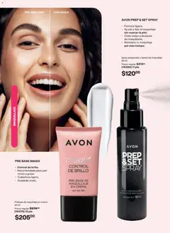 Vista previa de PRE BASE MAGIX, Prebase de maquillaje en crema 30 ml. Control de brillo. Recomendada para piel mixta a grasa. Cobertura ligera. Acabado mate., nuevo folleto de la tienda, válido en México a partir del 08.05.2026 | Página: 101 | Productos: Crema, Fijador, Brillo, Maquillaje