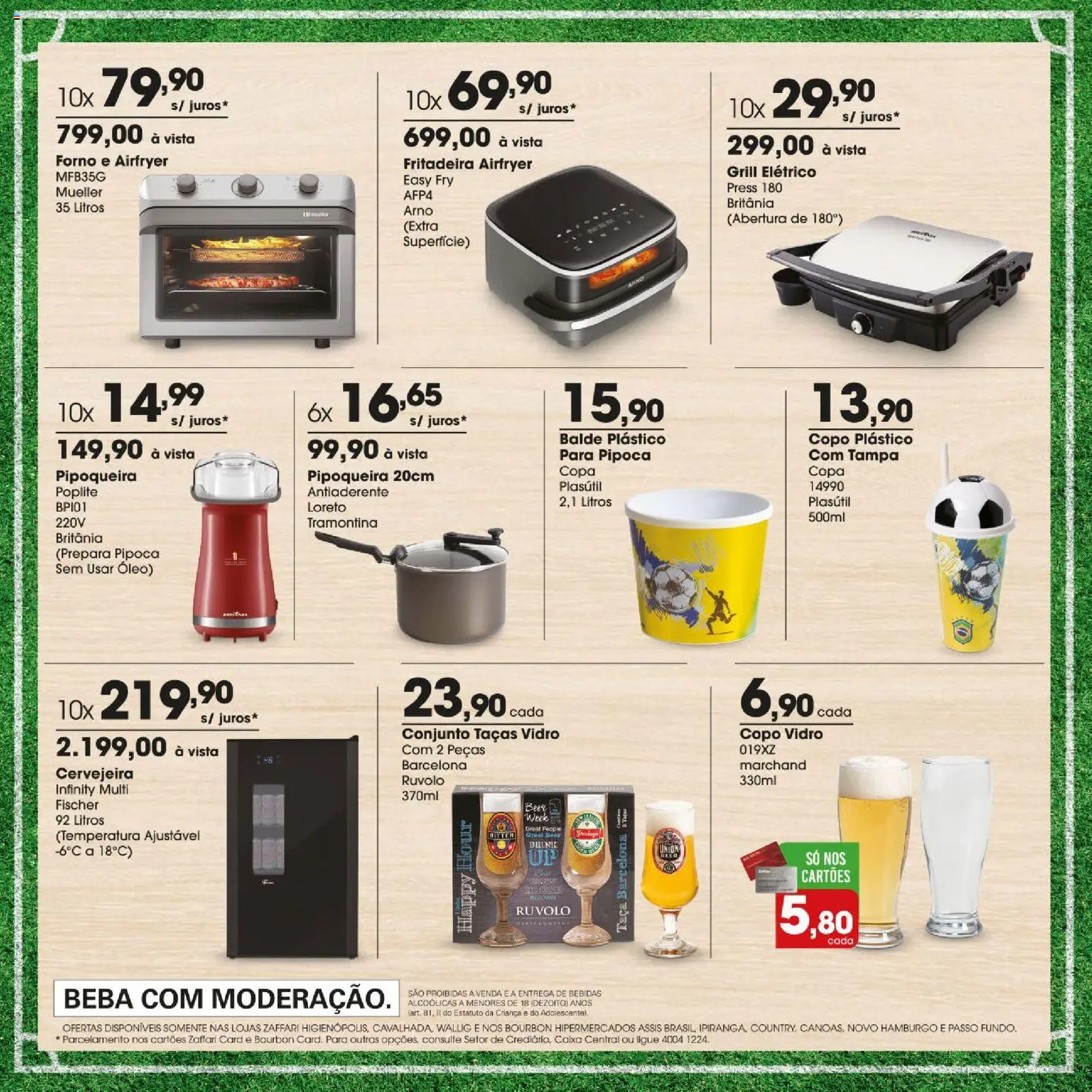Zaffari Folheto - válido de 09.06.2026 | Página: 15 | Produtos: Forno, Grill, Caixa, Balde