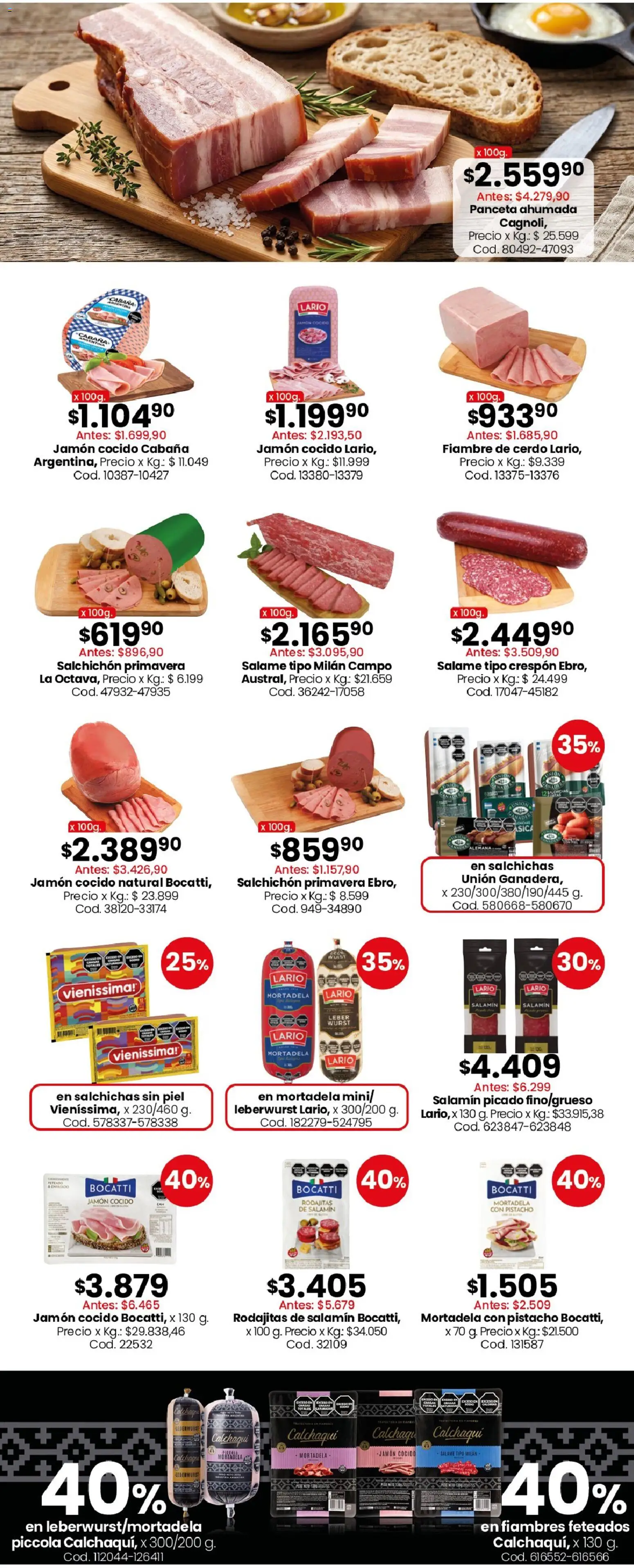Coto - Ofertas │ válido desde el 31/08/2026 | Página: 9 | Productos: Jamón cocido, Mortadela, Salami, Salame