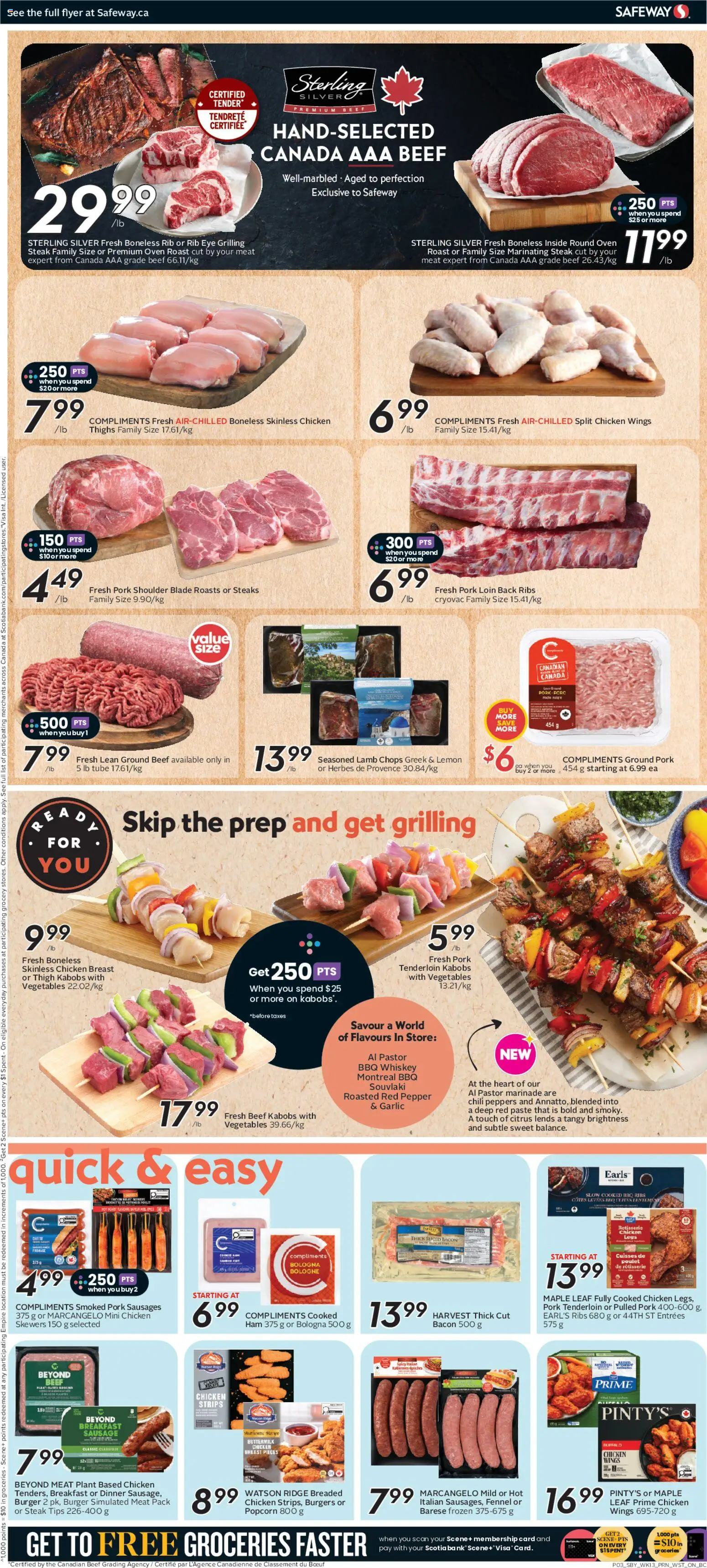 Safeway flyer valid from Jul 23, 2026 | Page: 6 | Products: Beef, Whiskey, Oven, Chicken