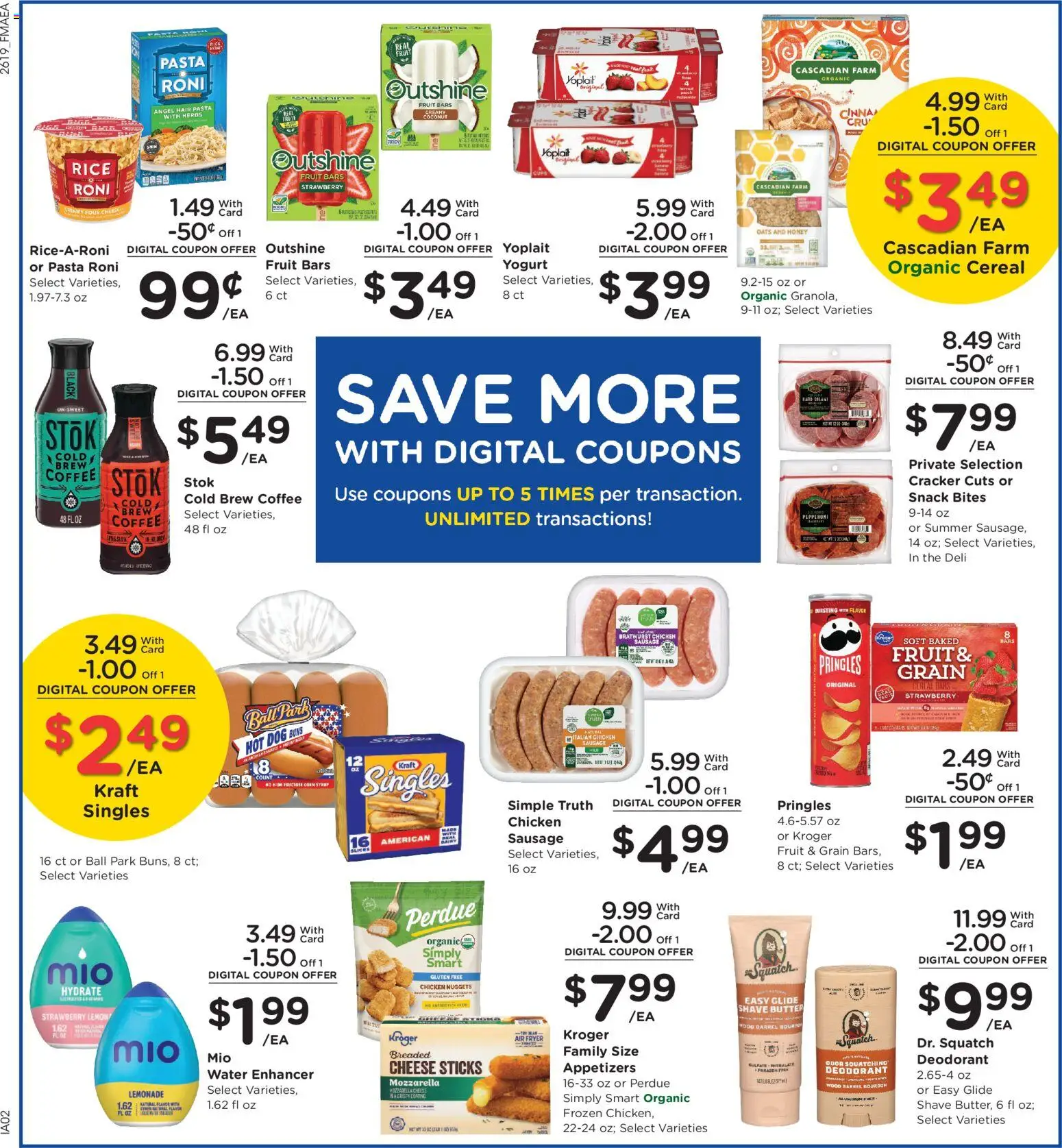 Fred Meyer Weekly Ad - valid from 10.06.2026 | Page: 8 | Products: Cheese, Rice, Pasta, Water