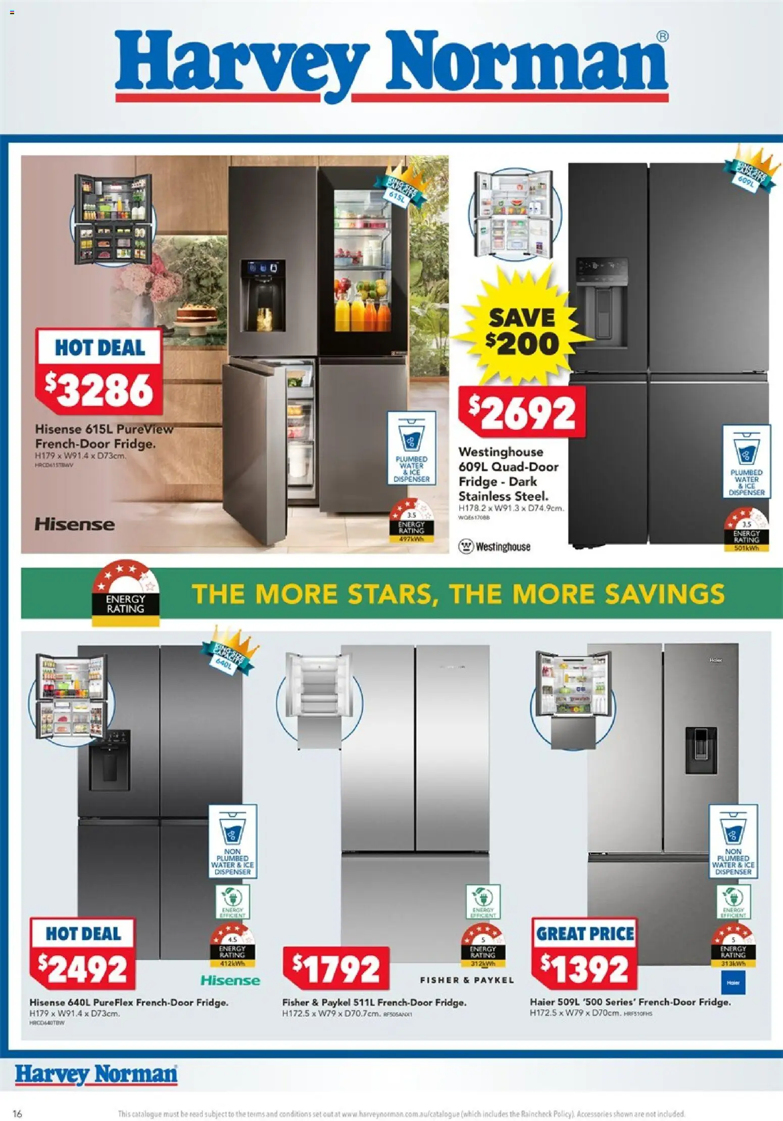 Harvey Norman catalogue - valid from 24/09/2026 | Page: 16 | Products: Water, Accessories, Ice, Fridge