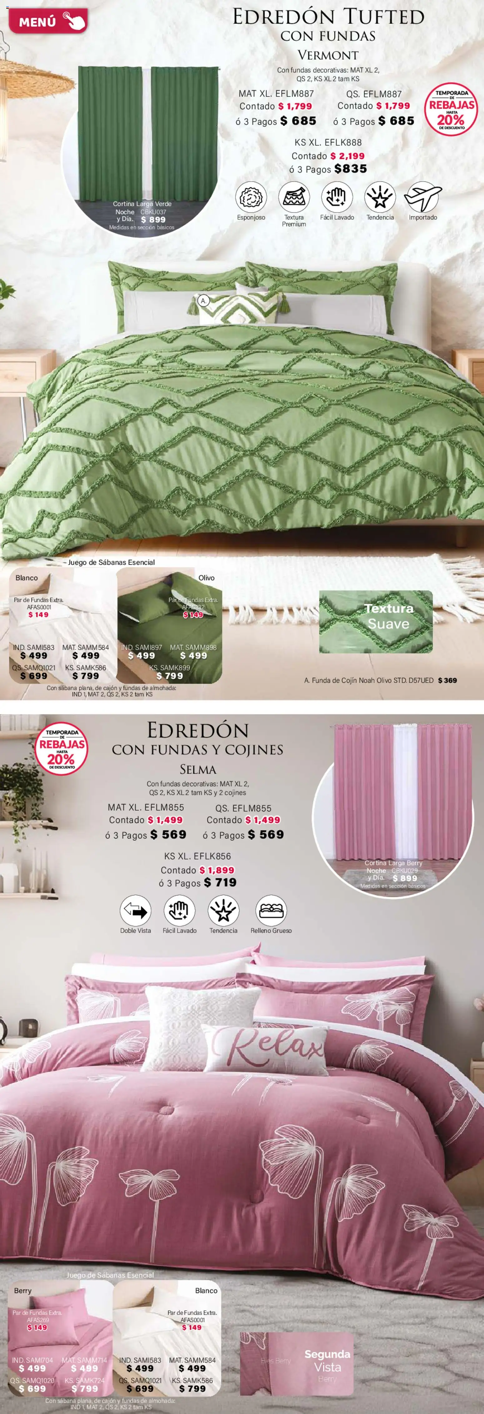 Nuevas ofertas de Colchas Concord válidas en toda la República Mexicana desde el 01/02/2026. ¡Encuentra las mejores ofertas en Colchas Concord catálogo! | Página: 9 | Productos: Juego, Funda, Almohada, LEGO