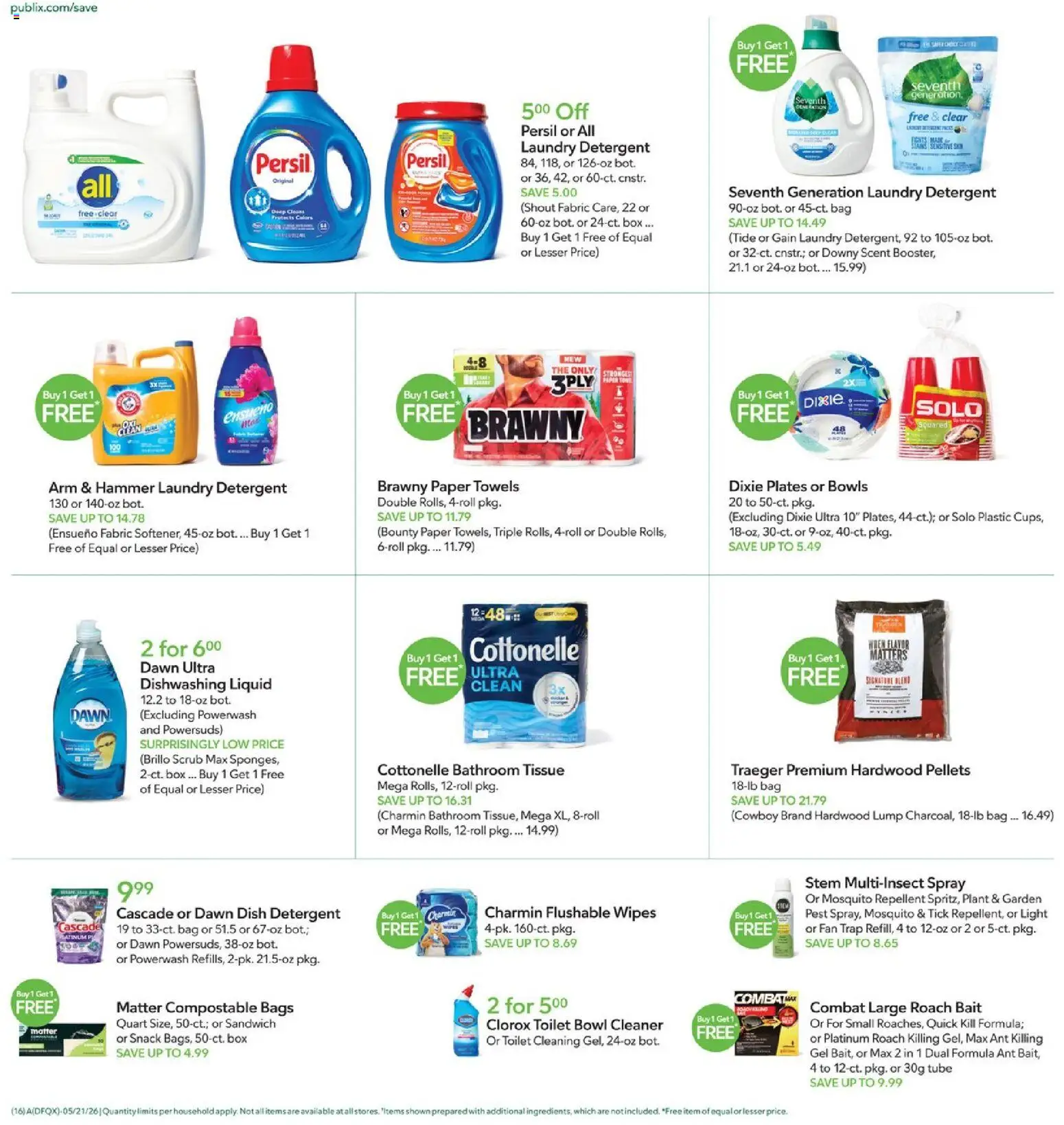 Publix Weekly Ad - valid from 20.05.2026 | Page: 16 | Products: Hammer, Bag, Fan, Bait