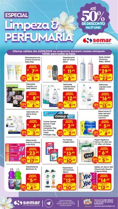Semar Supermercado ofertas Limpeza e Perfumaria - Pré-Visualização do folheto da loja Semar Supermercado, válido de 22/08/2026
