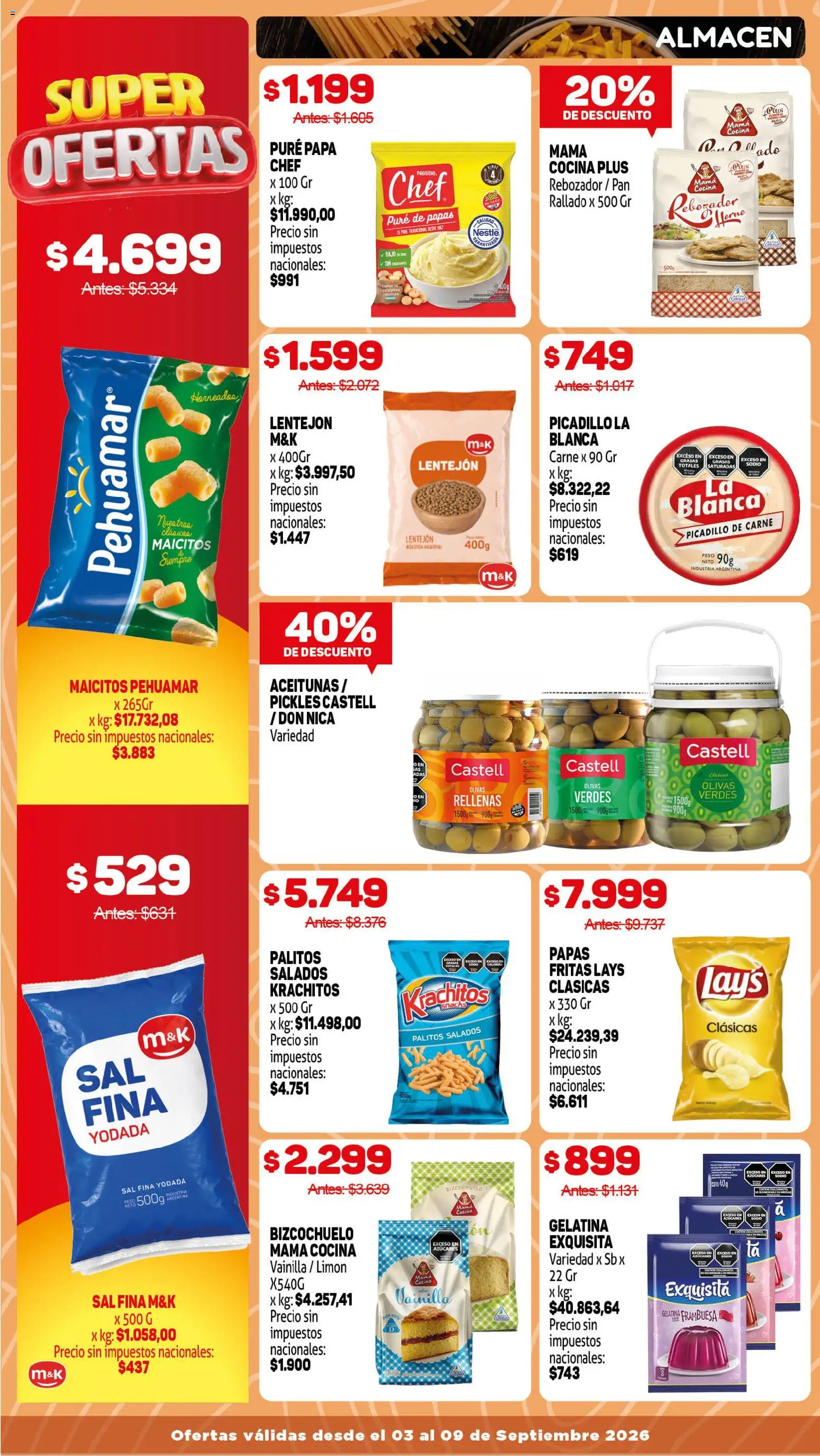 Makro Ofertas │ válido desde el 03/09/2026 | Página: 7 | Productos: Vainilla, Sal, Limón, Puré
