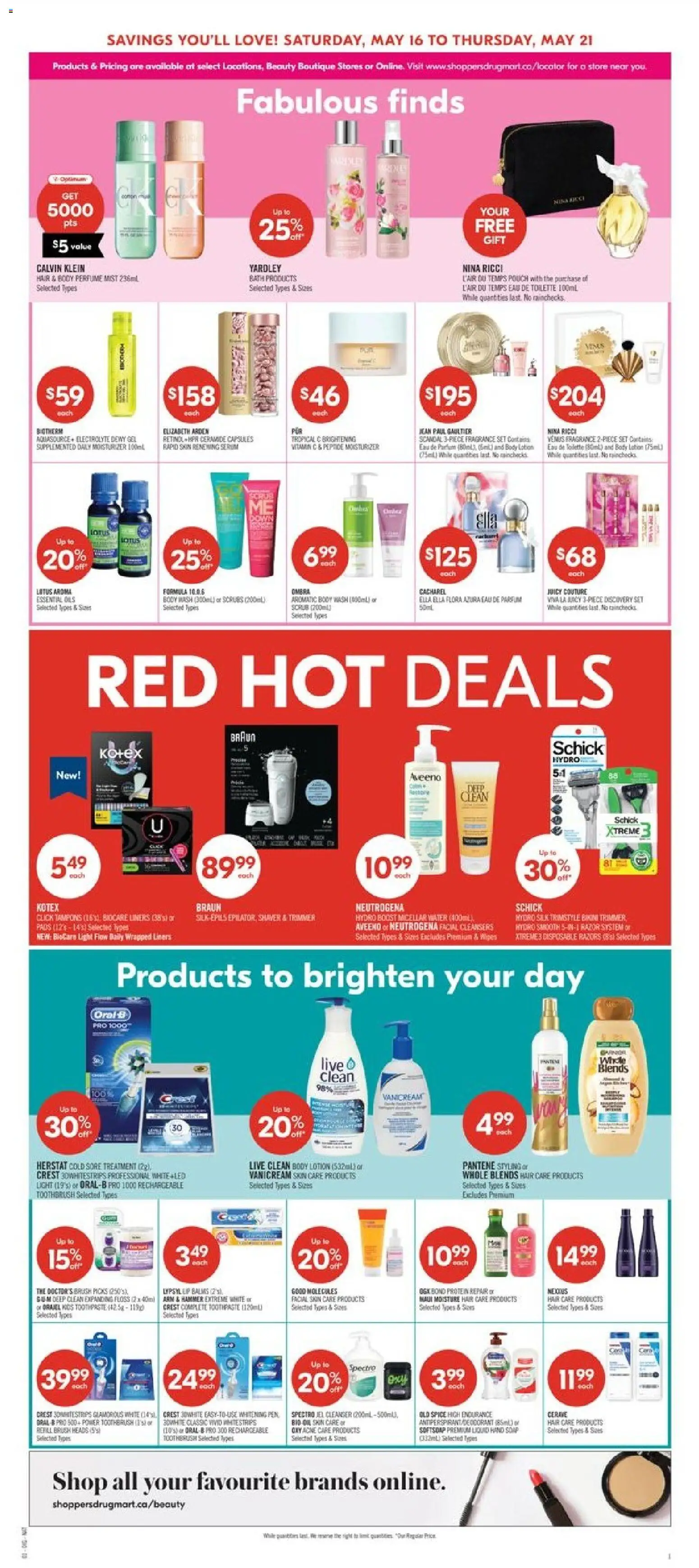 Shoppers flyer valid from 15.05.2026 | Page: 12 | Products: Fragrance, Eau de toilette, Body wash, Toilette