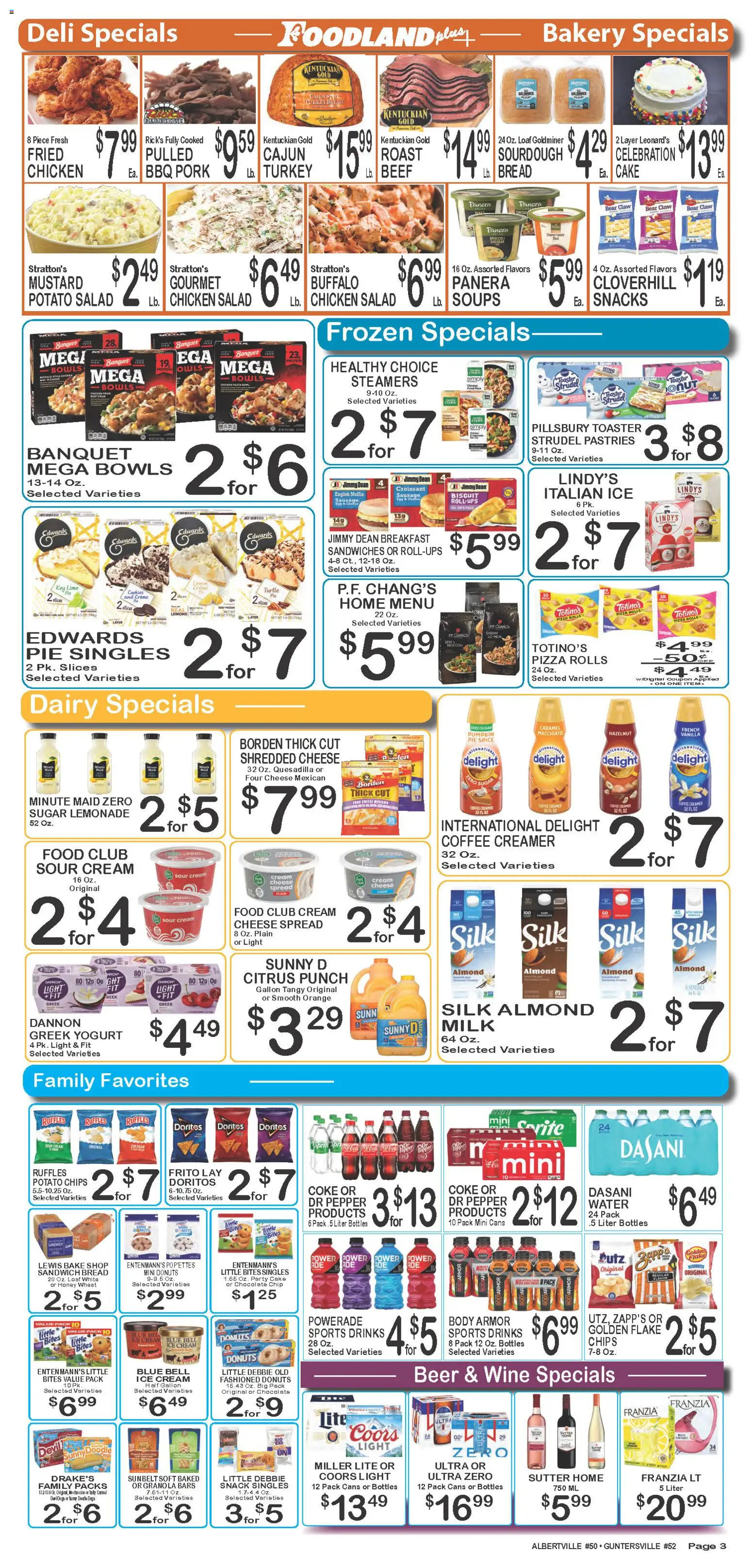 Foodland Weekly Ad - valid from 07/14/2026 | Page: 3 | Products: Pizza, Chips, Cookies, Lime