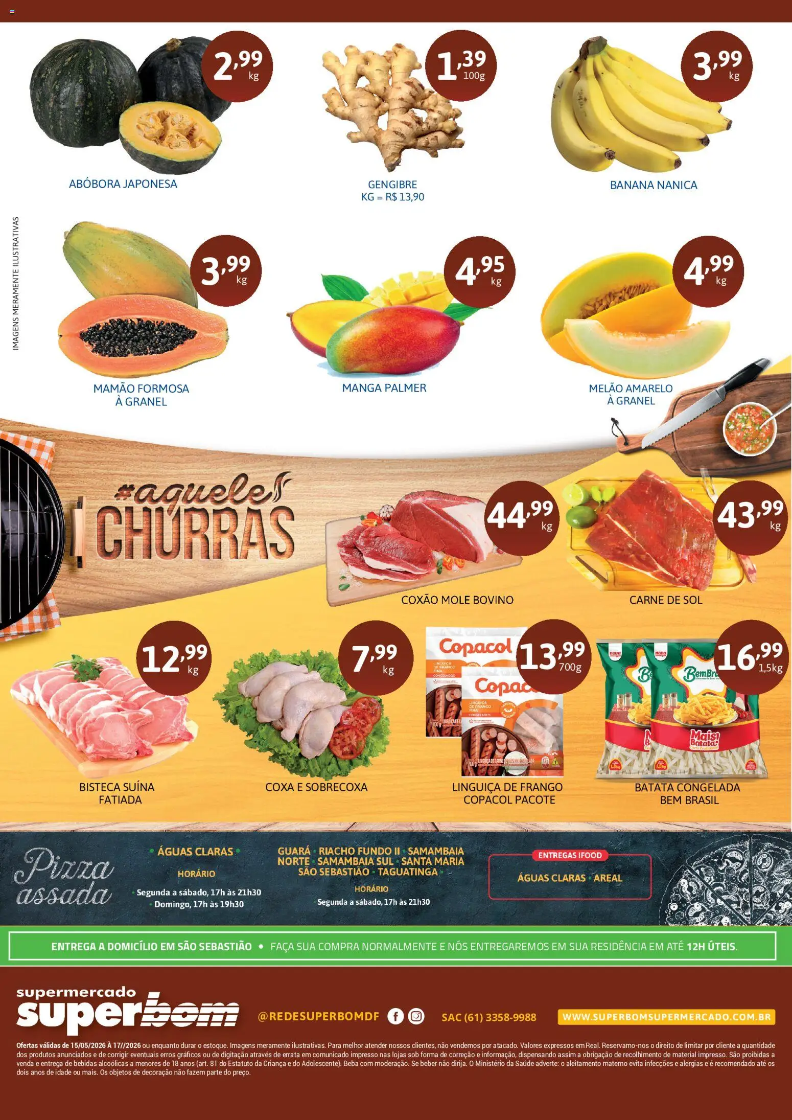 Superbom Folheto - válido de 15.05.2026 | Página: 2 | Produtos: Melão, Abóbora, Mamão, Batata