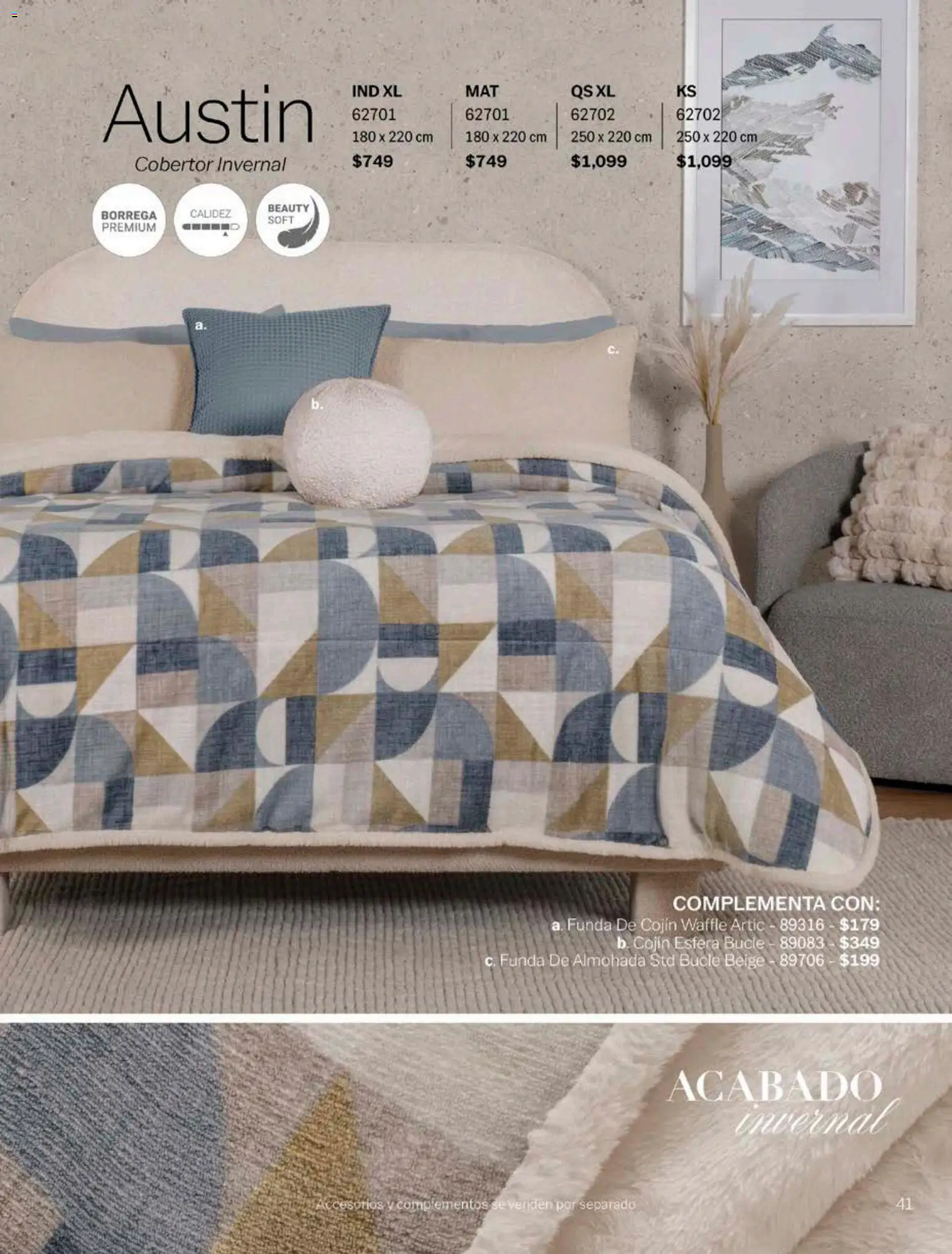 Nuevas ofertas de Vianney válidas en toda la República Mexicana desde el 17/08/2026. ¡Encuentra las mejores ofertas en Vianney catálogo! | Página: 43 | Productos: Cobertor, Funda, Funda de almohada, Almohada