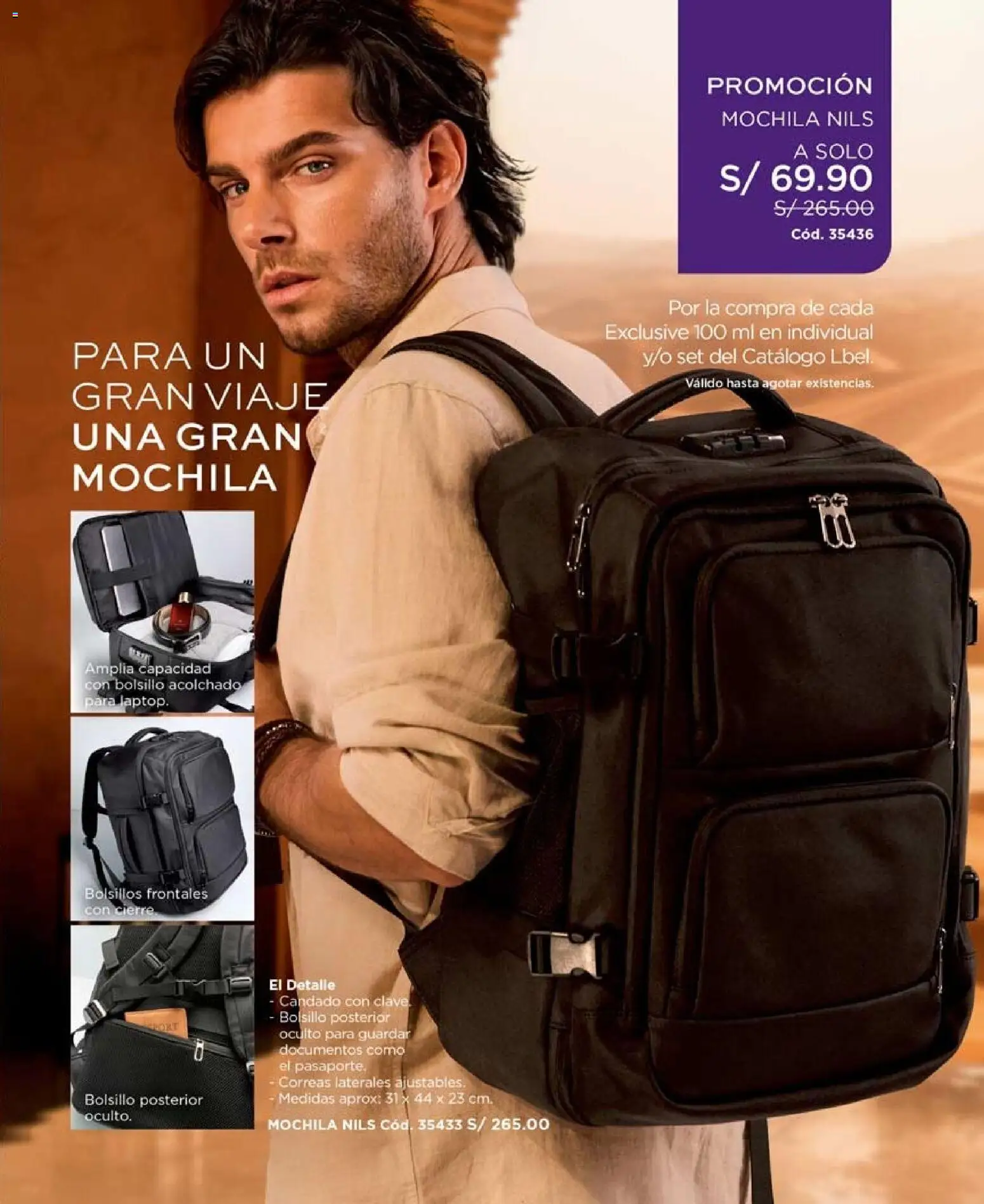 Catálogo L'Bel válido desde 02/08/2026 | Página: 101 | Productos: Bolsillos, Mochila