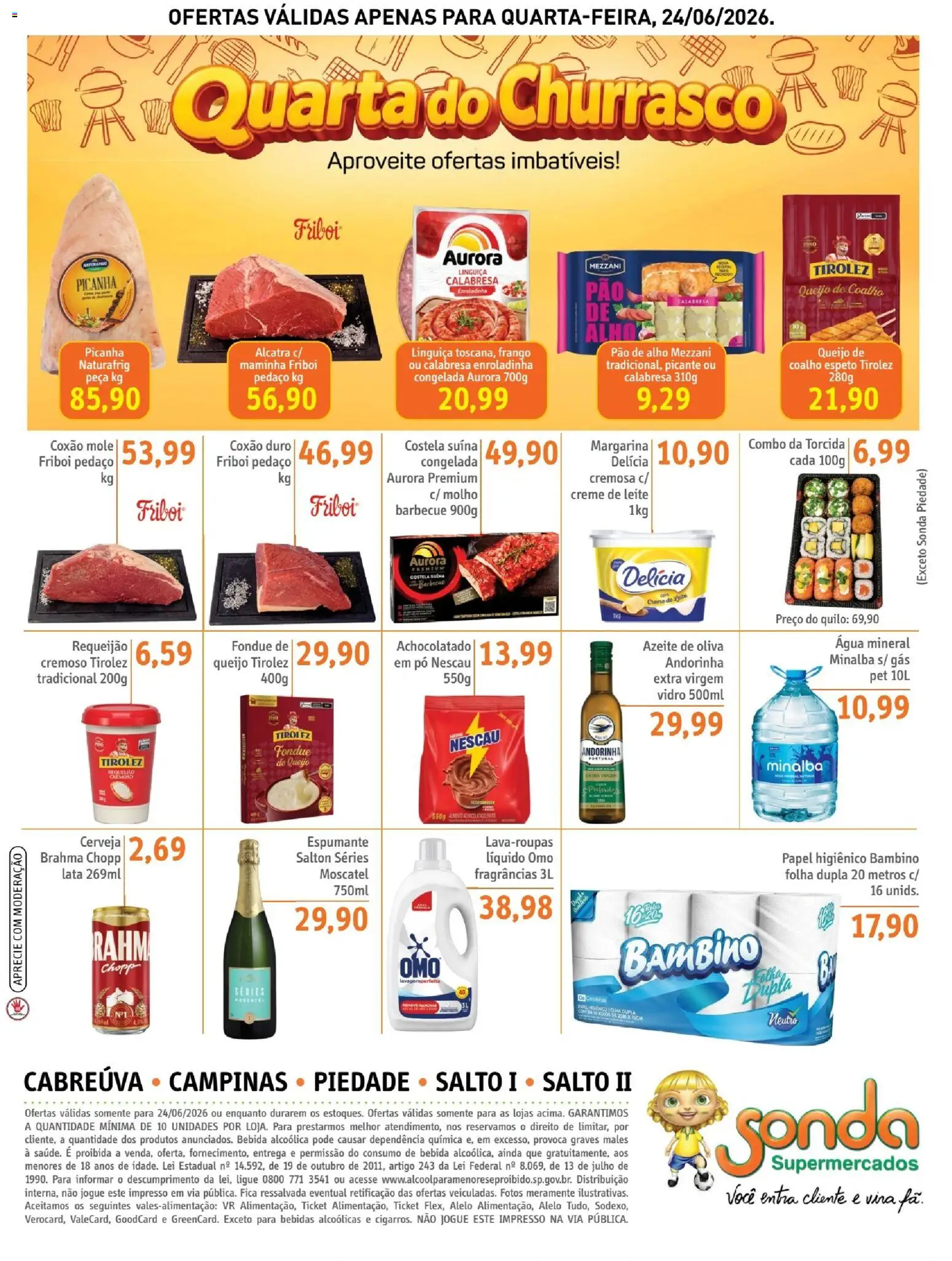 Sonda Folheto - válido de 24/06/2026 | Página: 4 | Produtos: Alho, Alcatra, Maminha, Margarina
