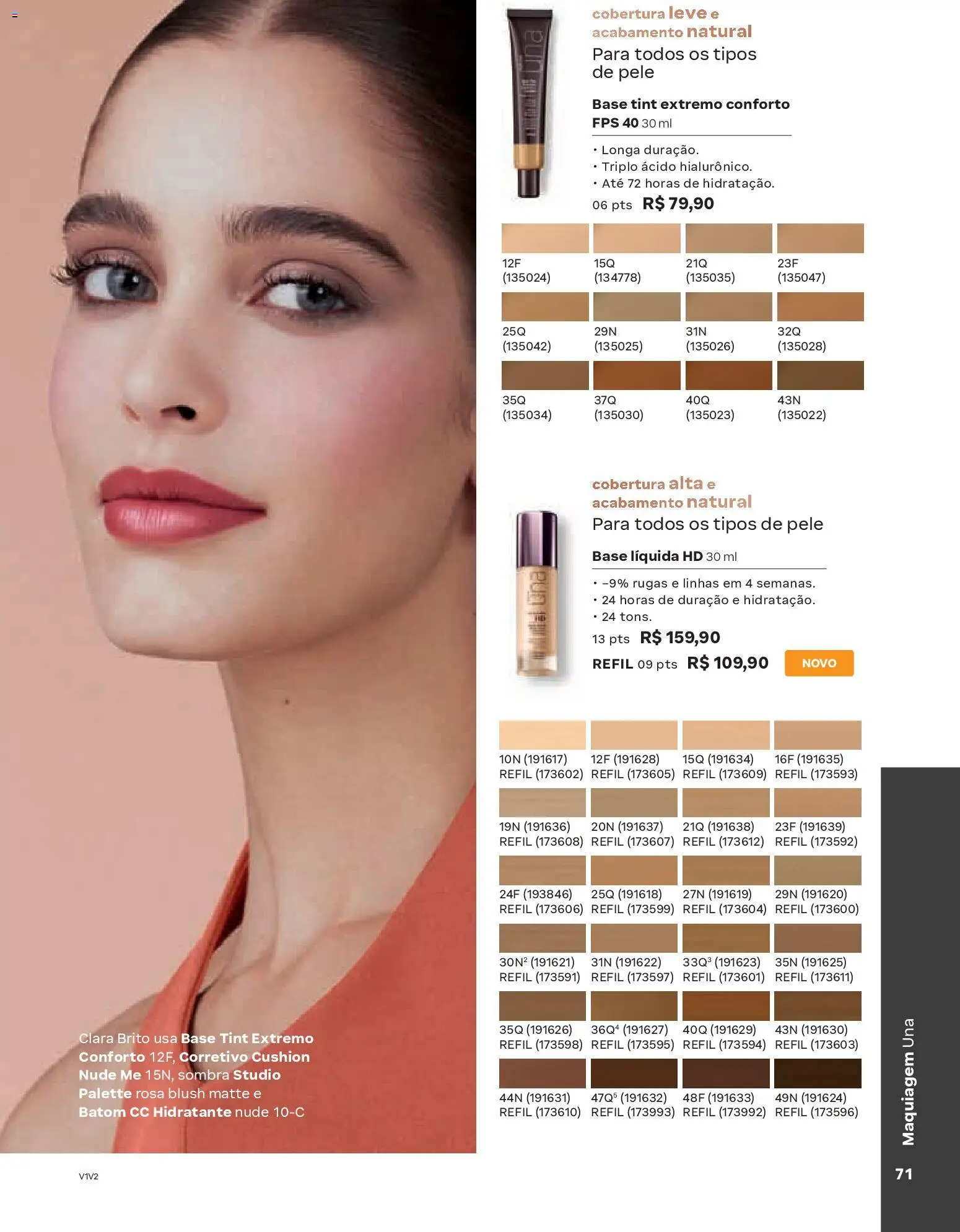Natura Folheto - válido de 19.02.2026 | Página: 71 | Produtos: Corretivo, Blush, Batom, Base