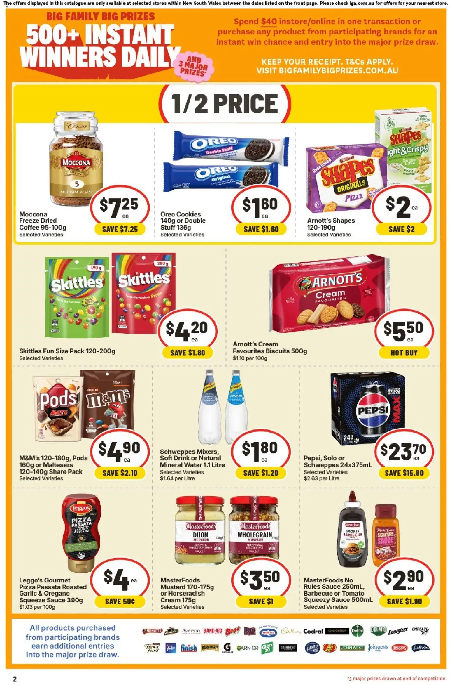 IGA catalogue - valid from 01/07/2026 | Page: 2 | Products: Chocolate, Cream, Moccona, Oven