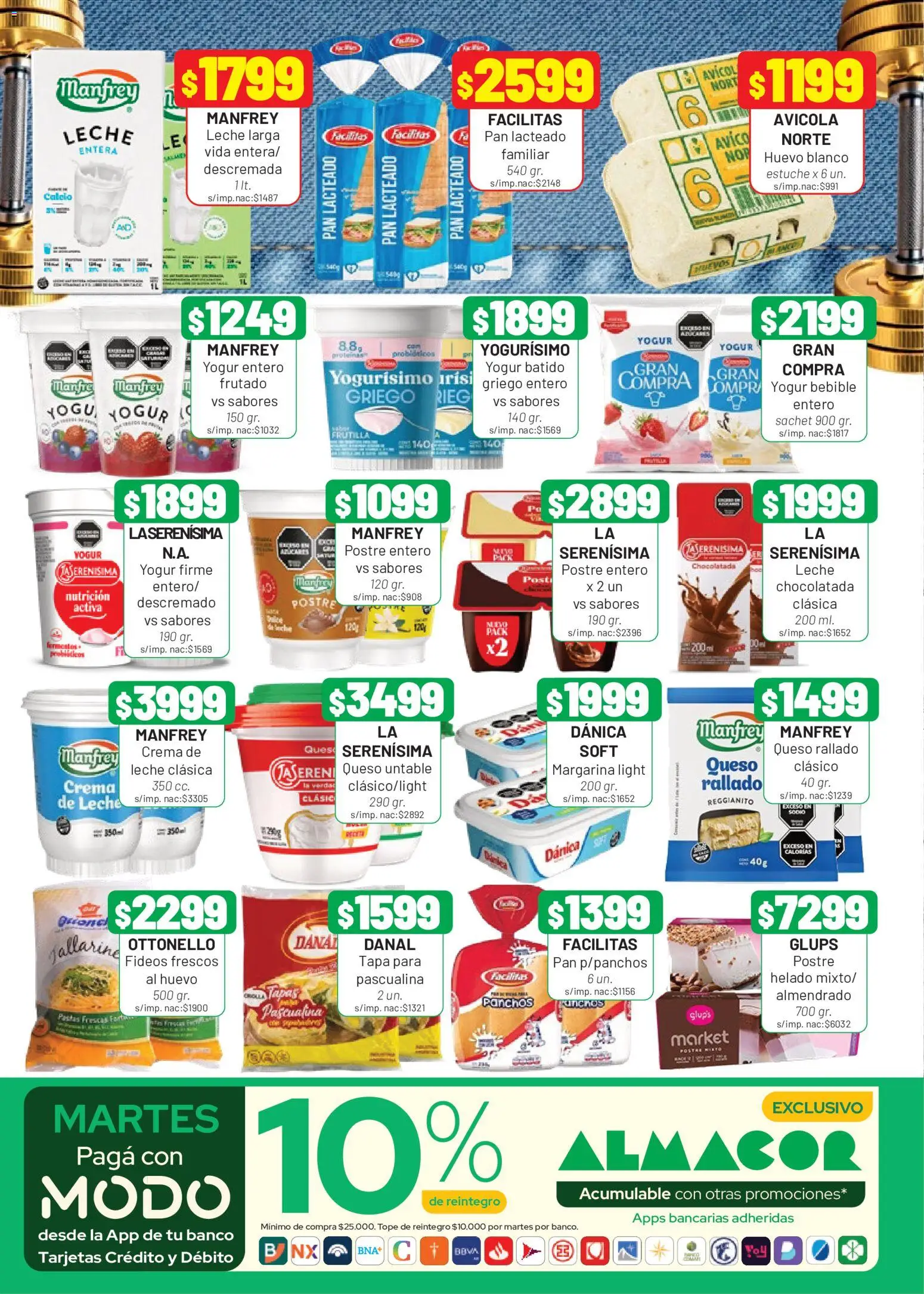 Almacor catálogo │ válido desde el 10/09/2026 | Página: 2 | Productos: Leche, Pan, Margarina, Crema