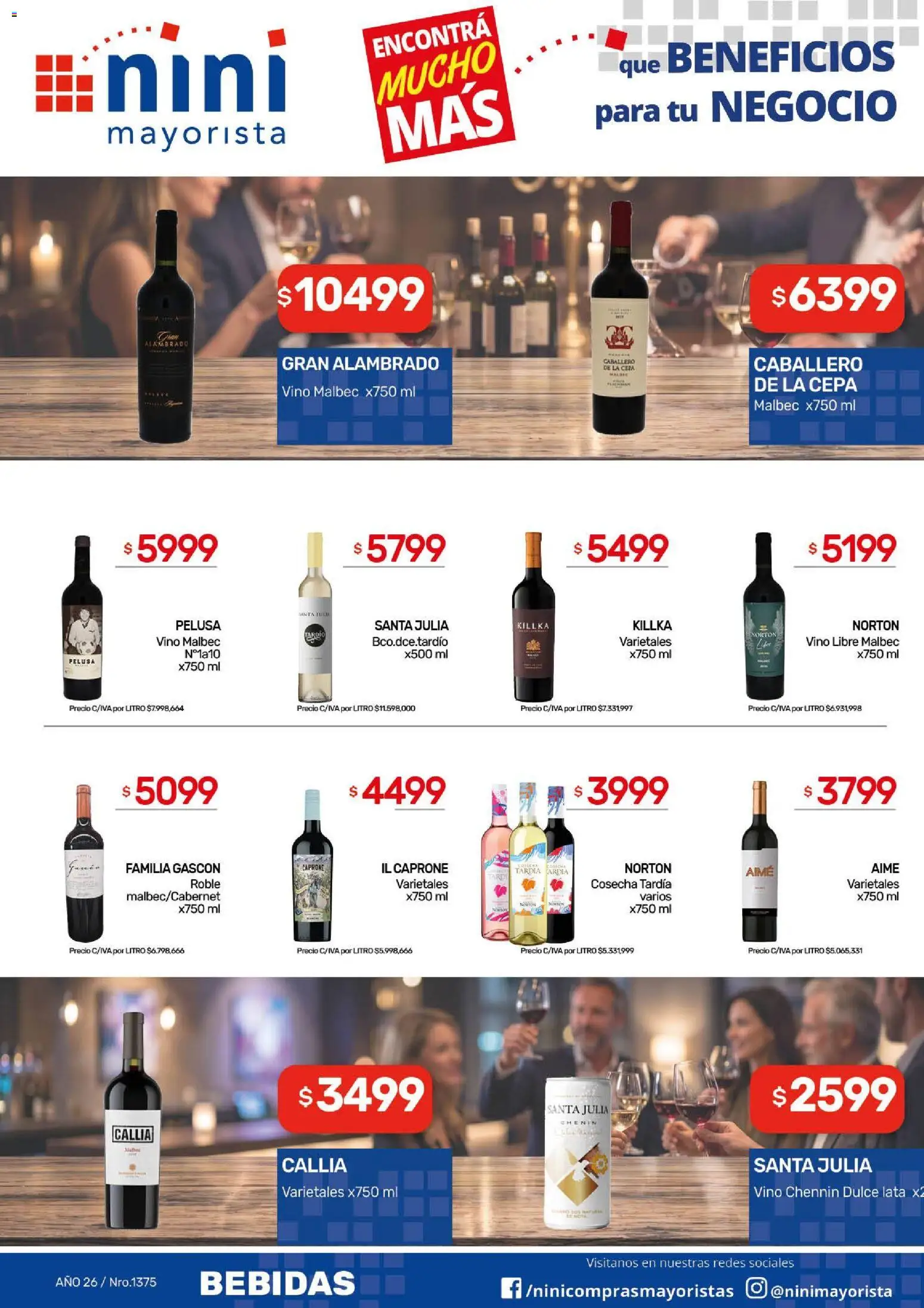 NINI Mayorista catálogo │ válido desde el 31/08/2026 | Página: 19 | Productos: Bebidas, Dulce, Vino