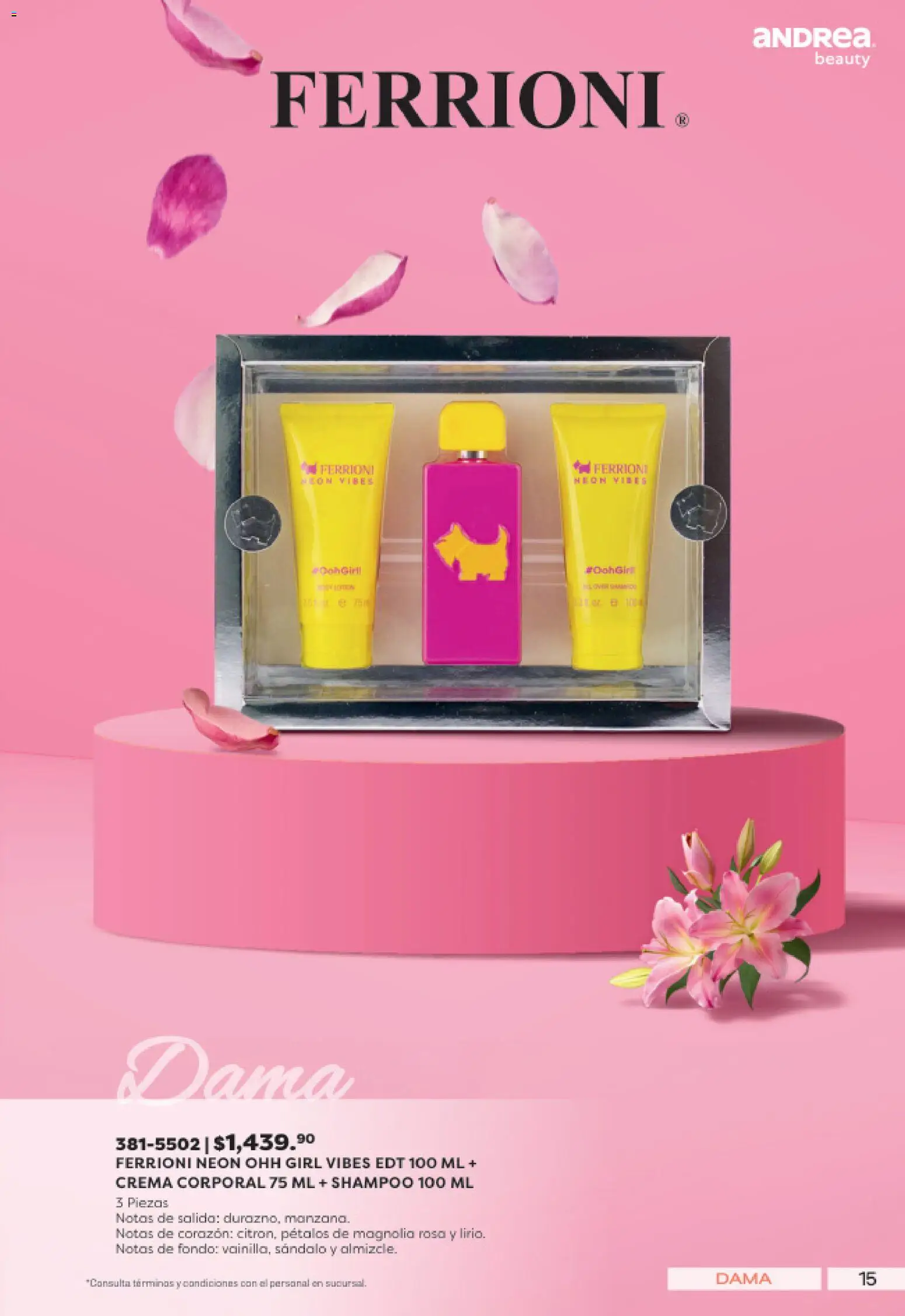 Nuevas ofertas de Andrea válidas en toda la República Mexicana desde el 19/07/2026. ¡Encuentra las mejores ofertas en Andrea catálogo Lo mejor en fragancias! | Página: 15 | Productos: Crema, Crema corporal