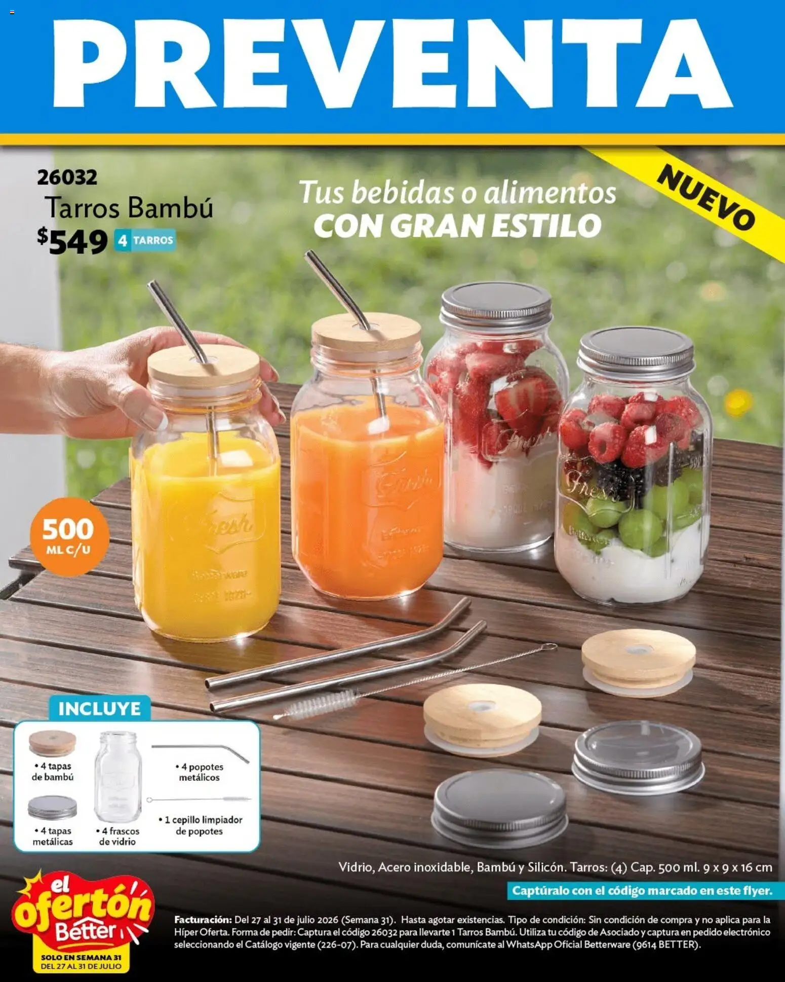 Nuevas ofertas de Betterware válidas en toda la República Mexicana desde el 27/07/2026. ¡Encuentra las mejores ofertas en Betterware catálogo El Ofertón! | Página: 7