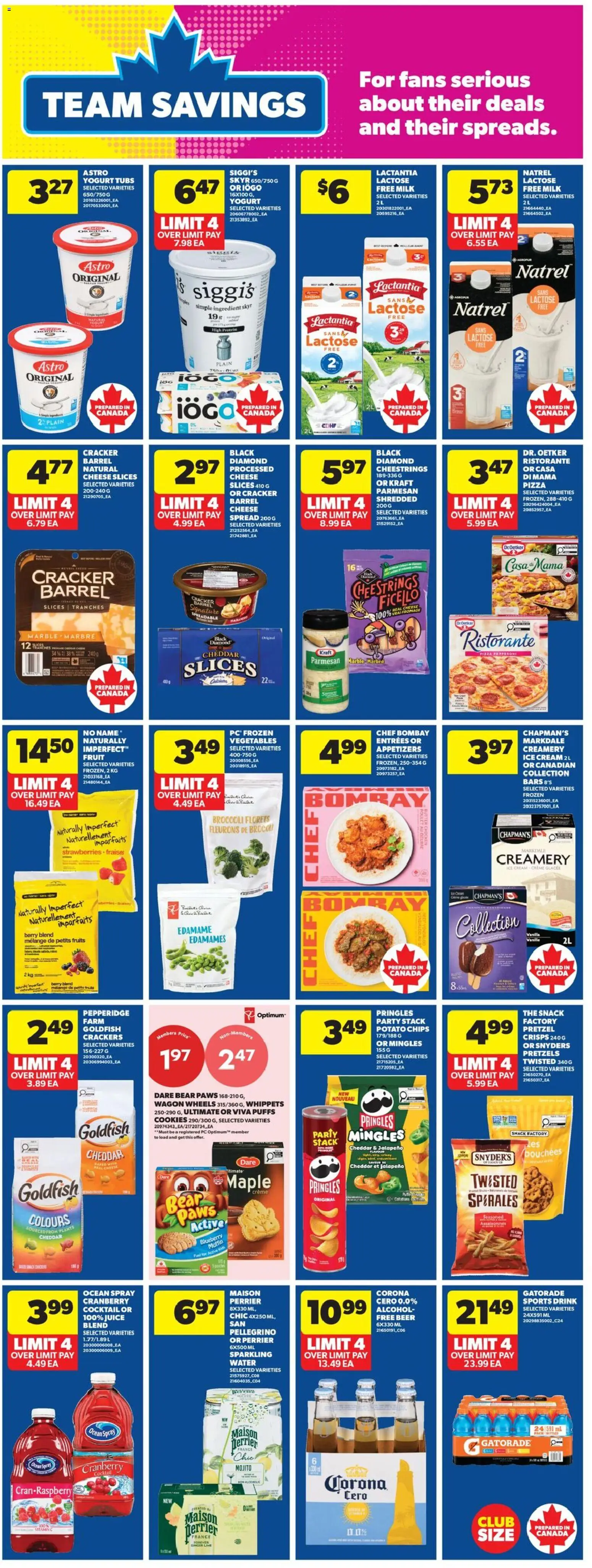 Real Canadian Superstore flyer valid from Jul 9, 2026 | Page: 24 | Products: Chips, PC, Yogurt, Beer