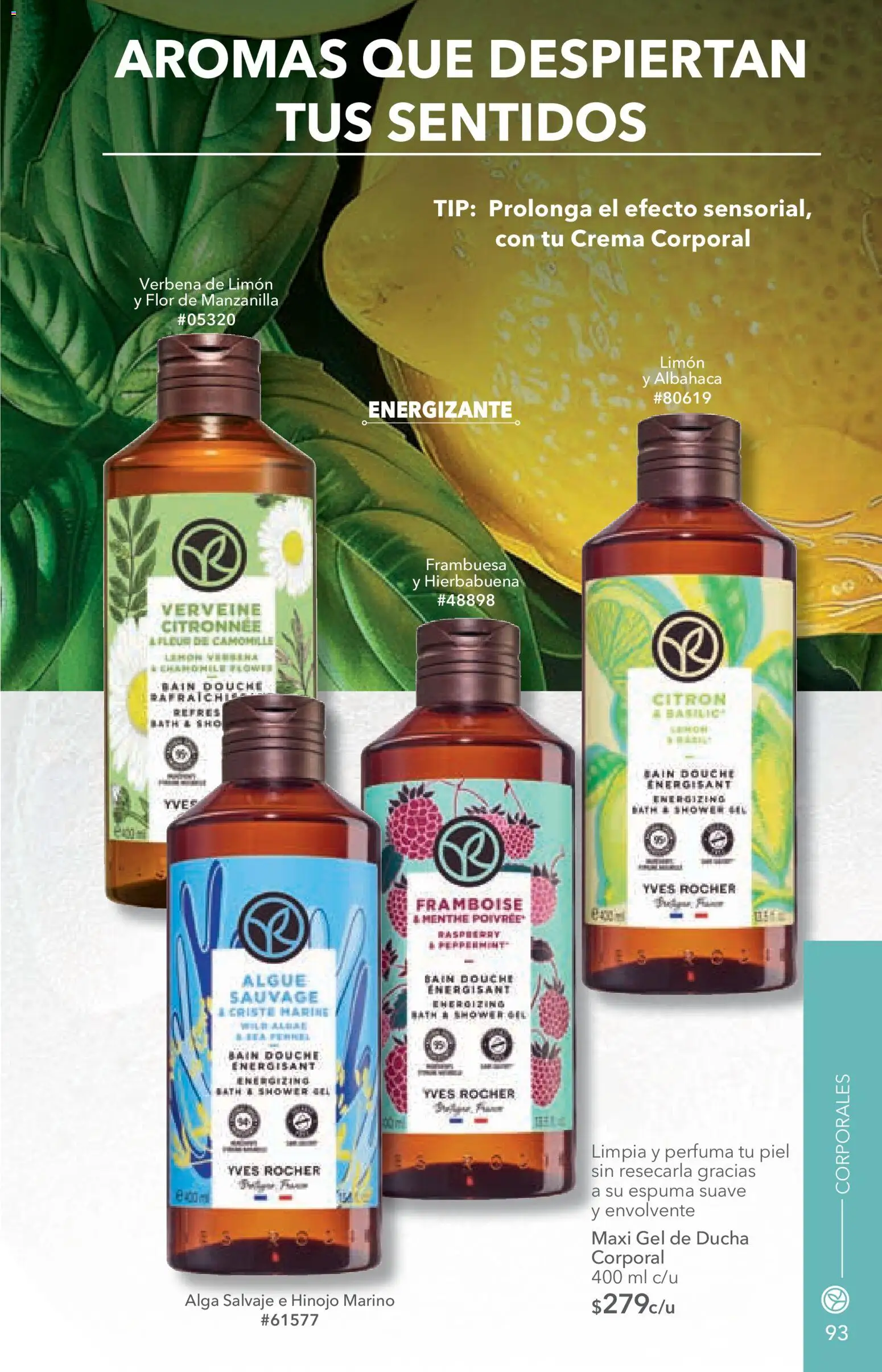 Nuevas ofertas de Yves Rocher válidas en toda la República Mexicana desde el 14/07/2026. ¡Encuentra las mejores ofertas en Yves Rocher campaña 10 2026! | Página: 95 | Productos: Limón, Espuma, Crema corporal, Gel de ducha