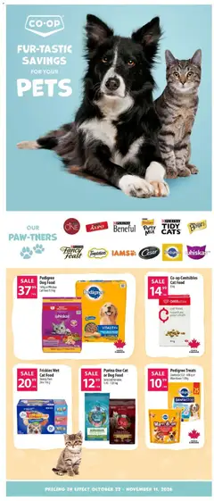 Preview of Co-op Food flyer - Fur-tastic saving for your pets from shop Co-op Food valid from Oct 22, 2026