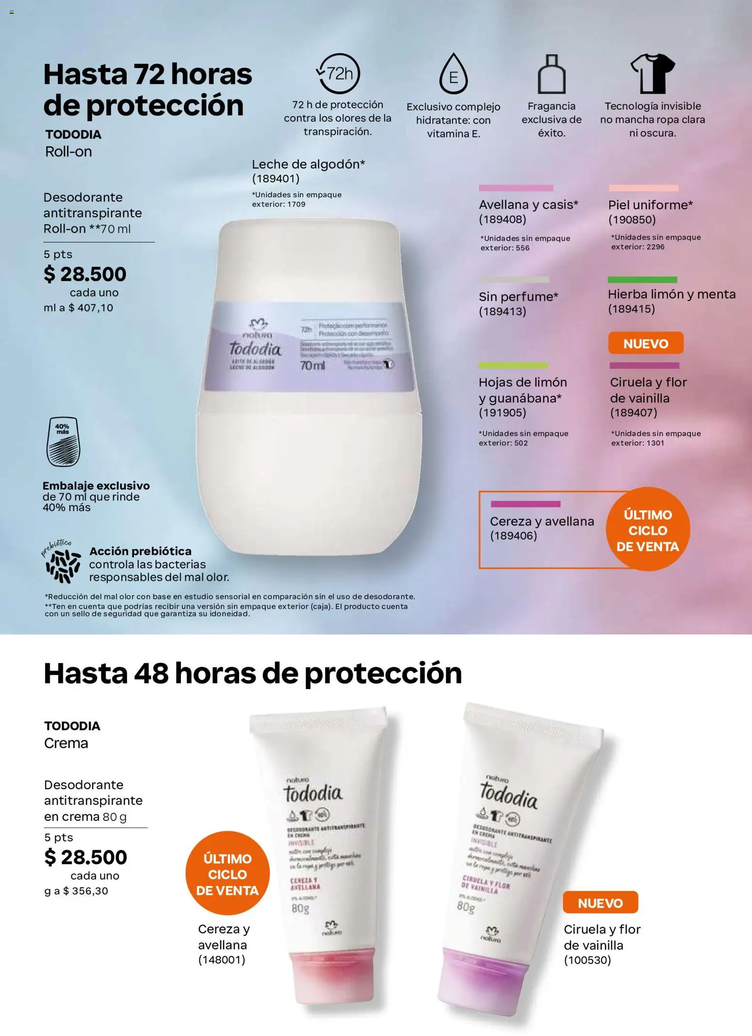 Natura revista - valida desde el 02/09/2026 | Página: 127 | Productos: Crema, Limón, Desodorante, Antitranspirante