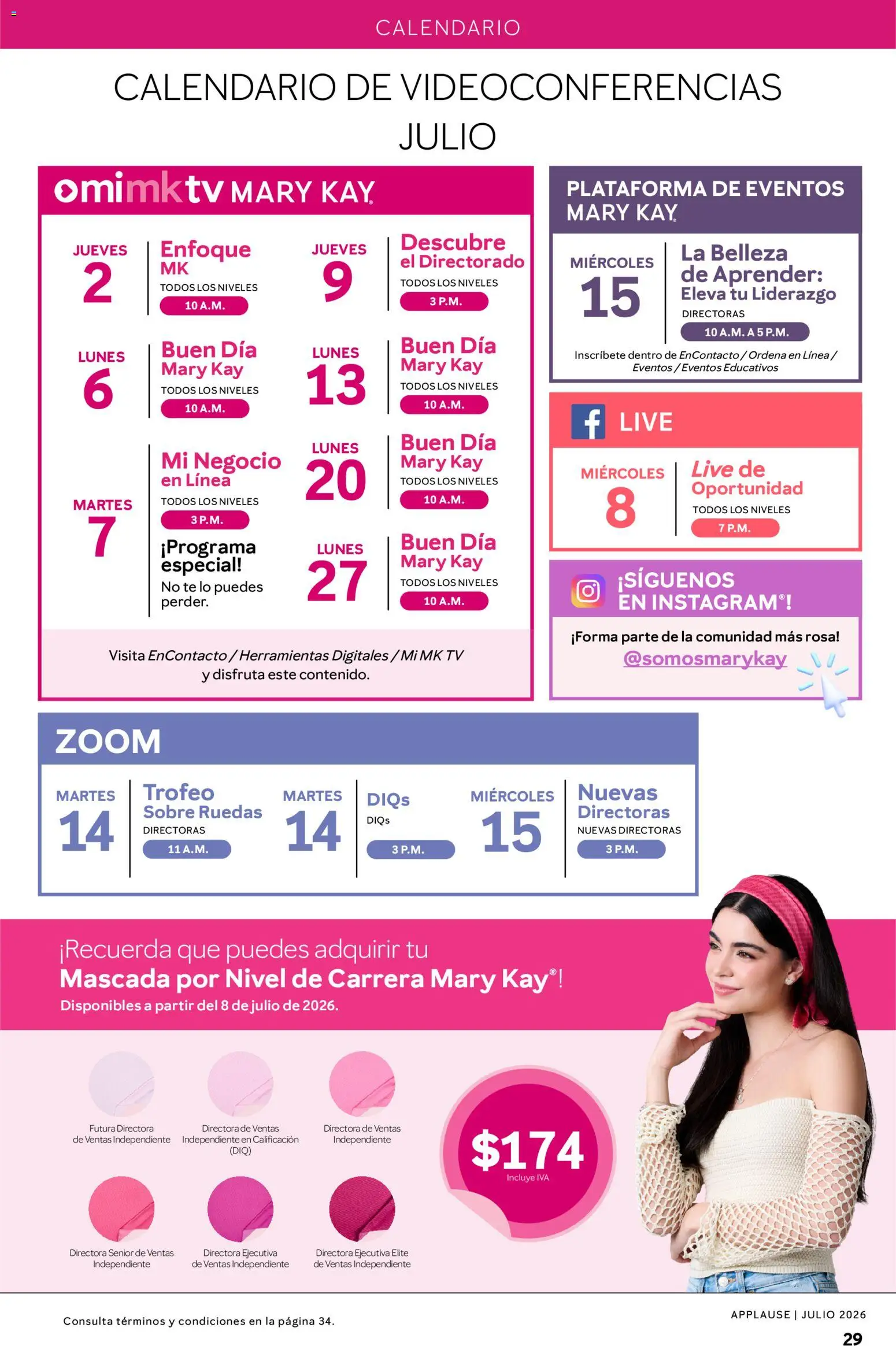Nuevas ofertas de Mary Kay válidas en toda la República Mexicana desde el 01/07/2026. ¡Encuentra las mejores ofertas en Catálogo Mary Kay Applause 2026! | Página: 29 | Productos: Té, Sobre