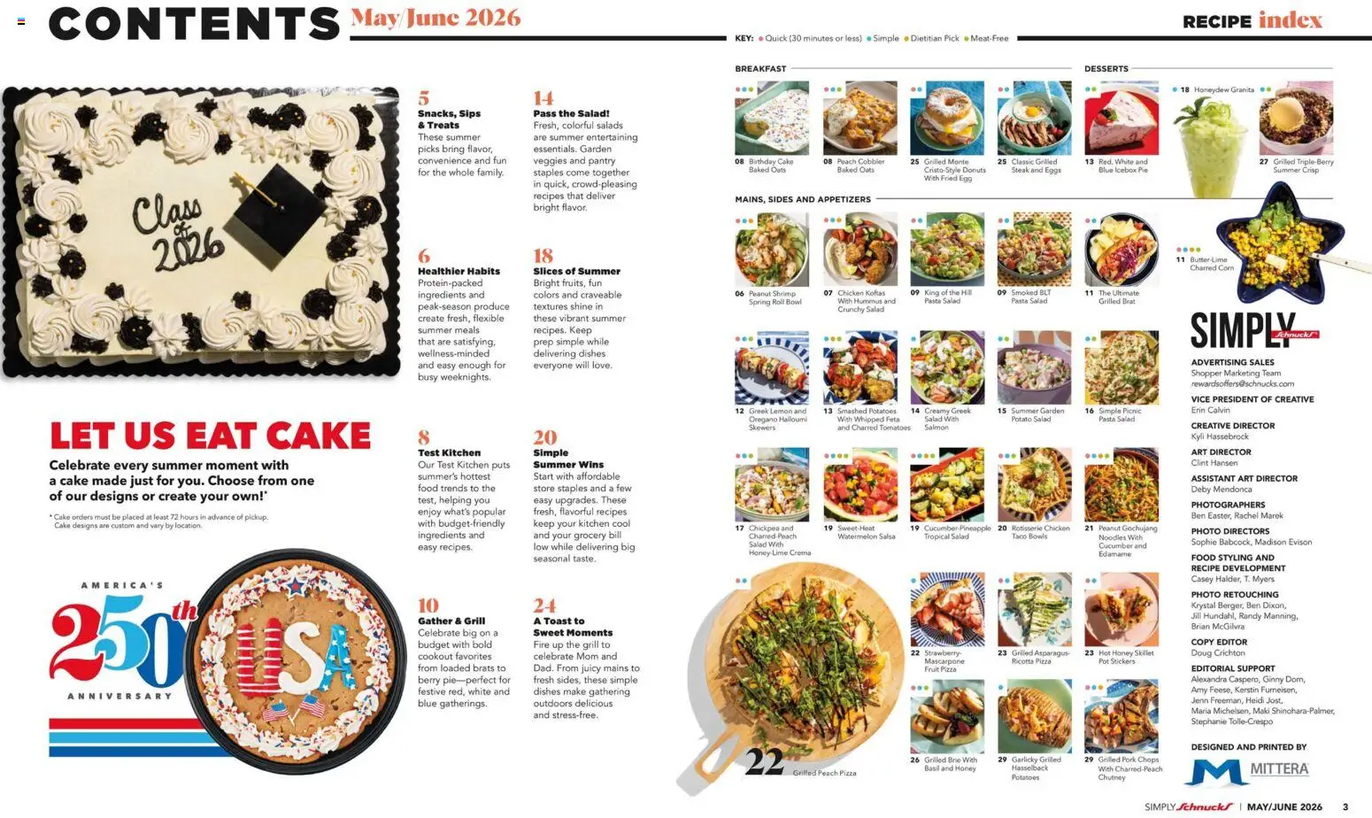 Schnucks Monthly Ad - valid from 01.05.2026 | Page: 3 | Products: Tomatoes, Pasta, Lemon, Watermelon