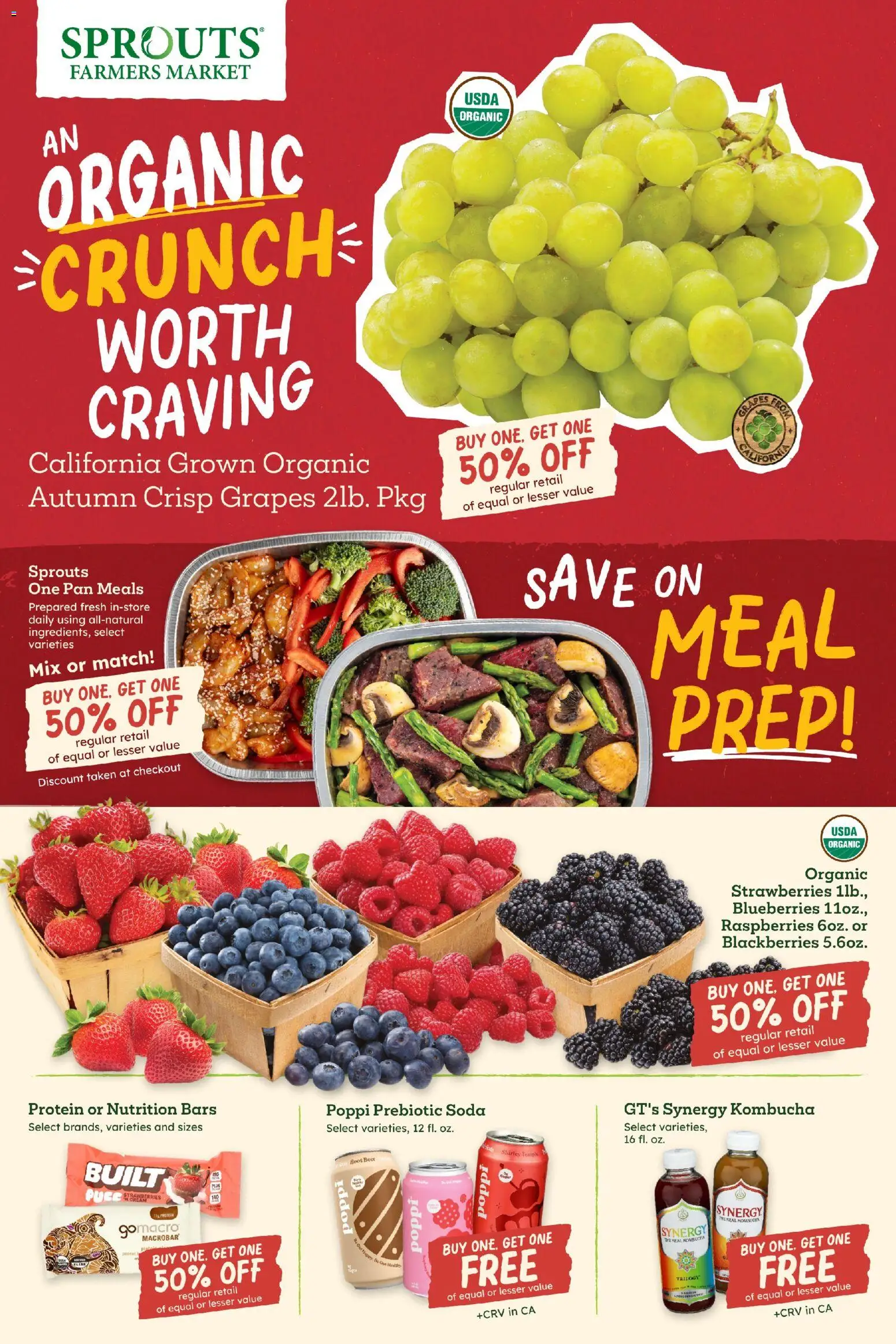 Sprouts Weekly Ad - valid from 08/26/2026 | Page: 2 | Products: Raspberries, Beer, Strawberries, Blueberries