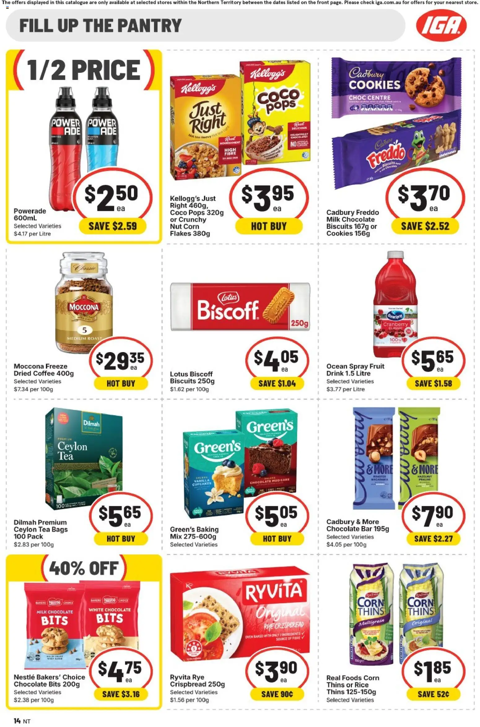 IGA catalogue - valid from 15/07/2026 | Page: 10 | Products: Cheese, Chocolate, Pizza, Kettle