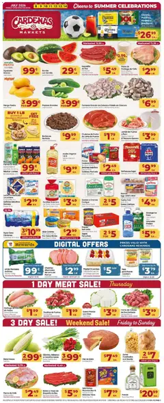 Preview of Cardenas weekly ads valid from 07/08/2026 | Page: 1 | Products: Corn, Pan, Water, Beet