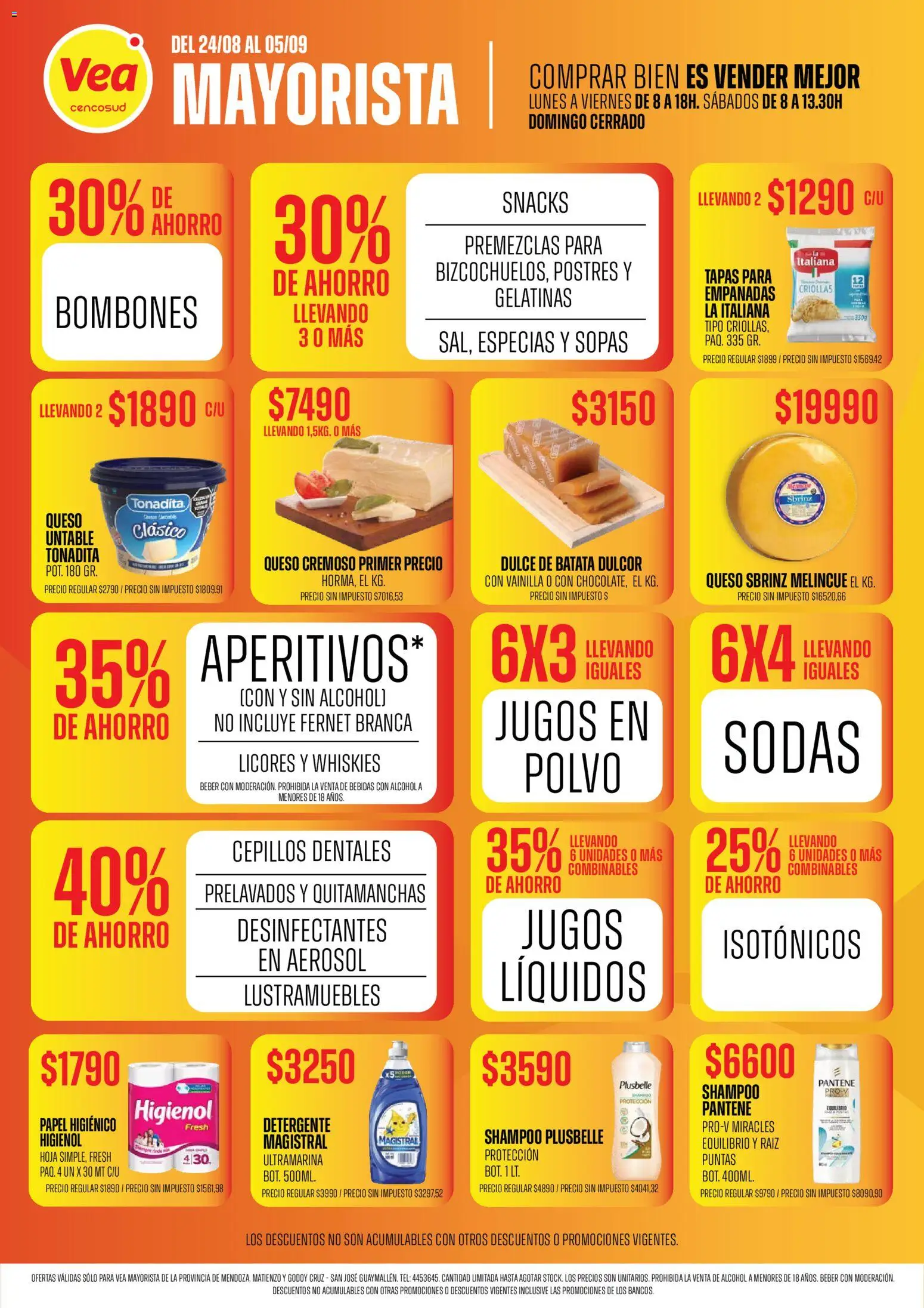 Vea - Vea Mayorista Mendoza │ válido desde el 24/08/2026 | Página: 2 | Productos: Vainilla, Polvo, Alcohol, Snacks