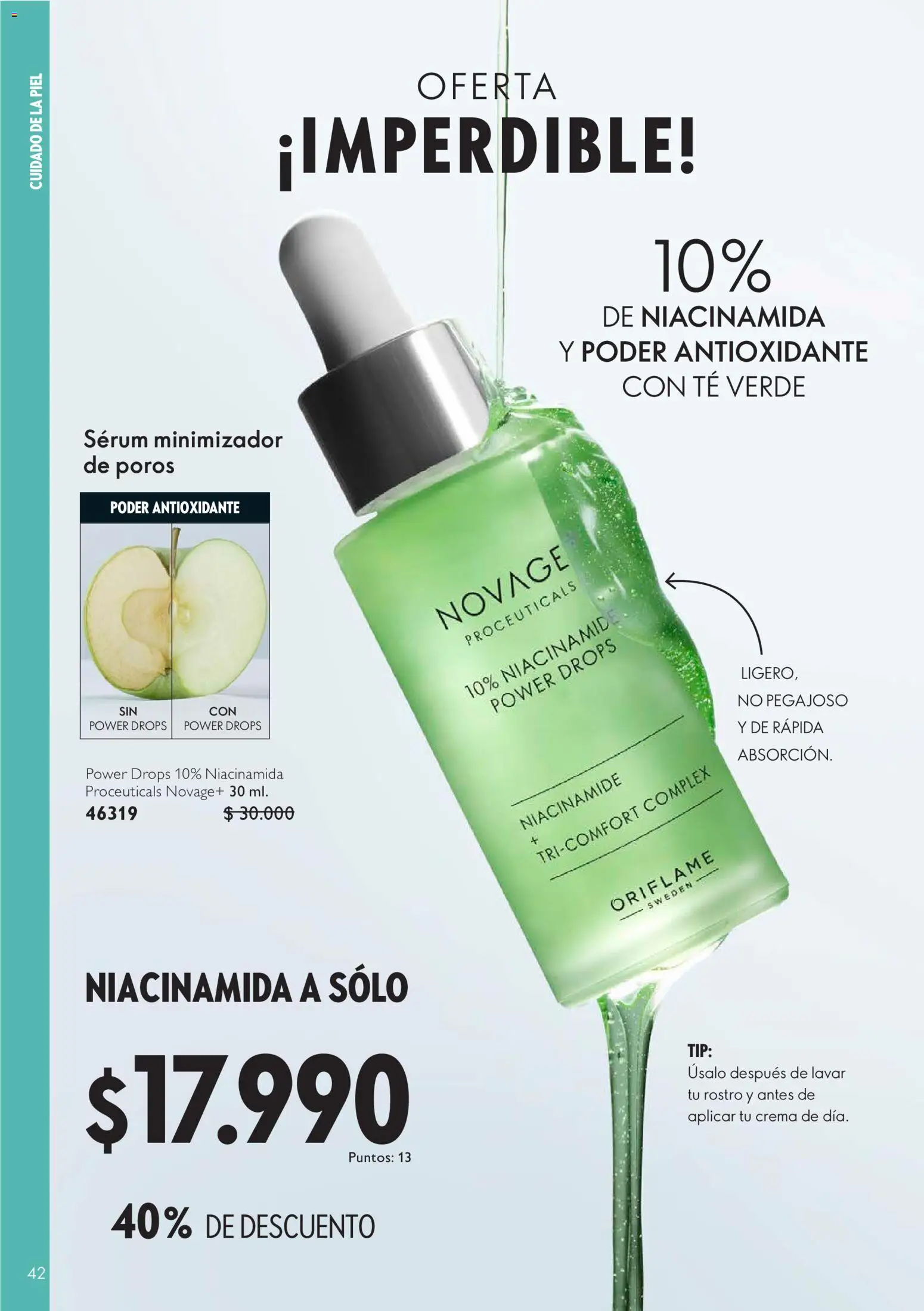 Oriflame catálogo │ válido desde el 11.09.2026 | Página: 42 | Productos: Té verde, Té, Crema, Serum